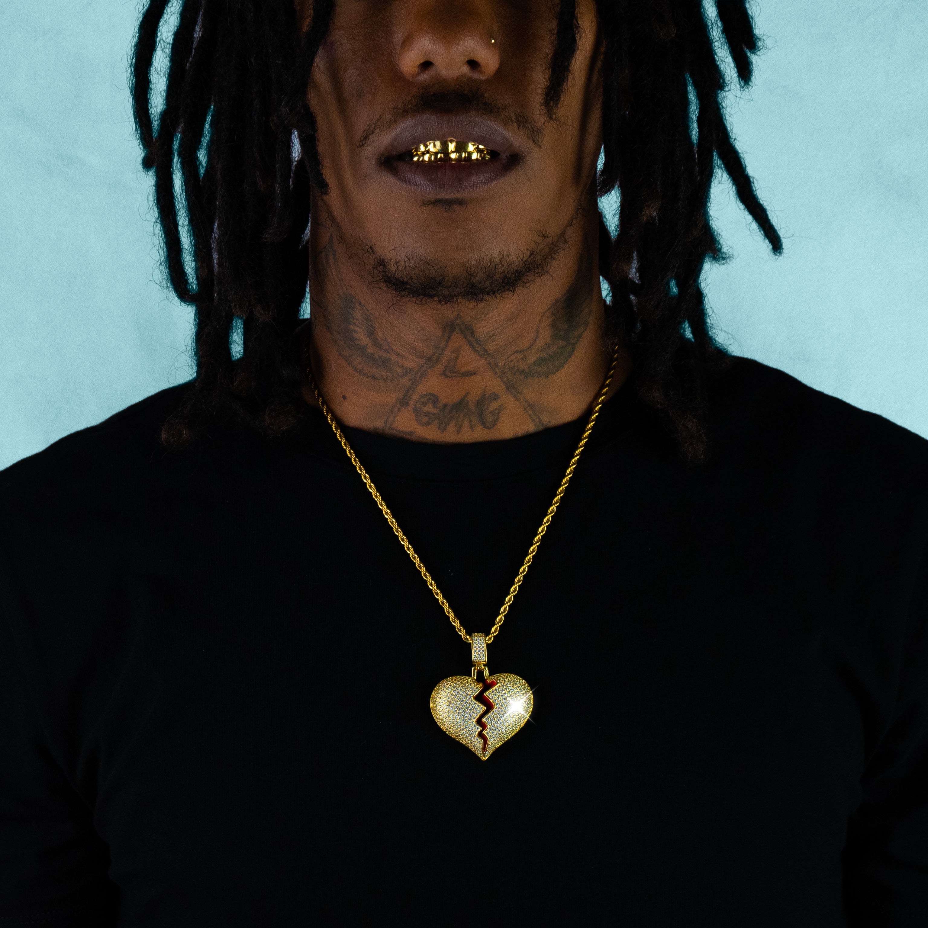 Colgante Corazón Roto Oro 18K