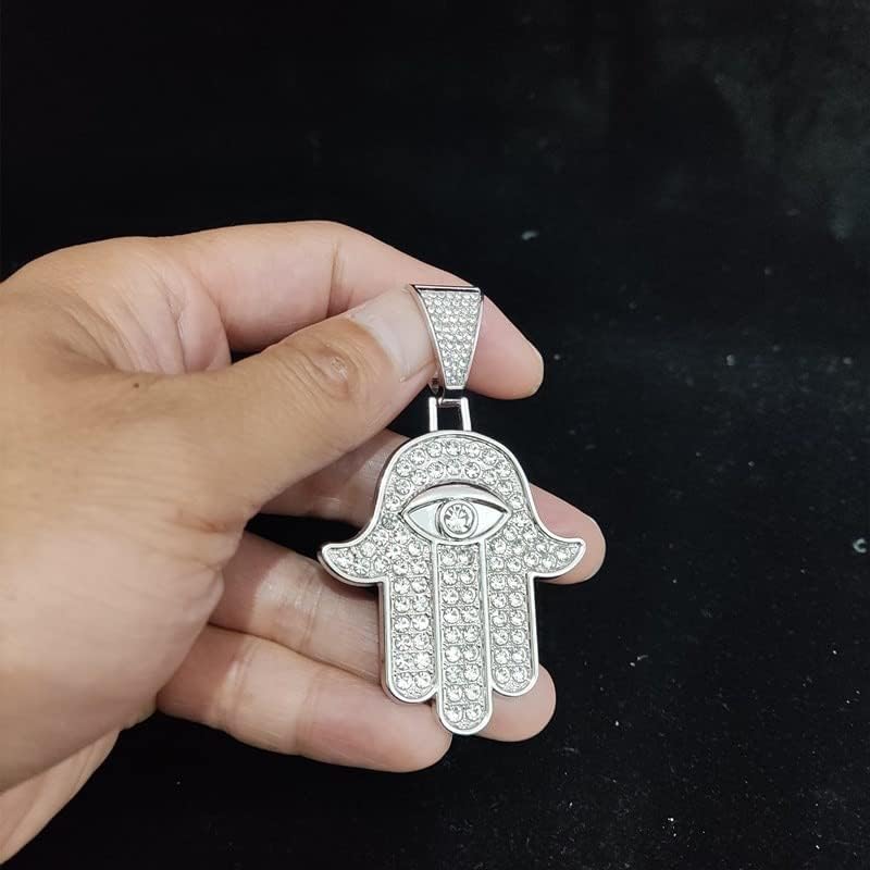 Colgante Mano de Fátima Oro Blanco