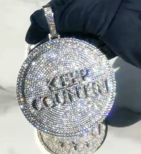 Colgante Personalizado Redondo Oro