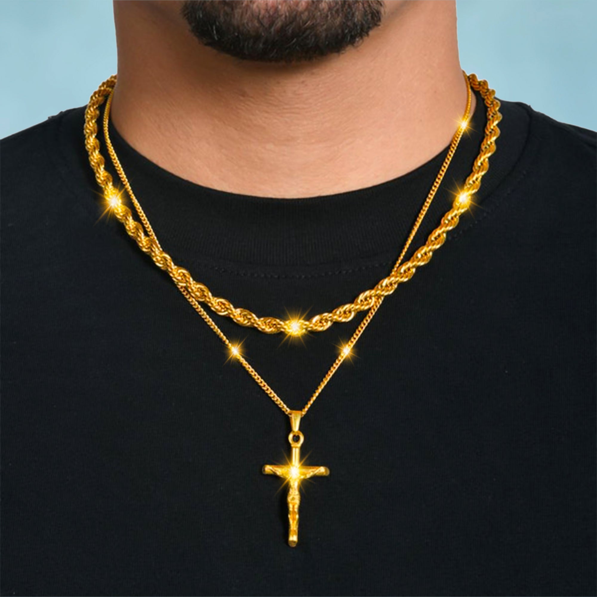 Colgante Crucificado Oro 18K