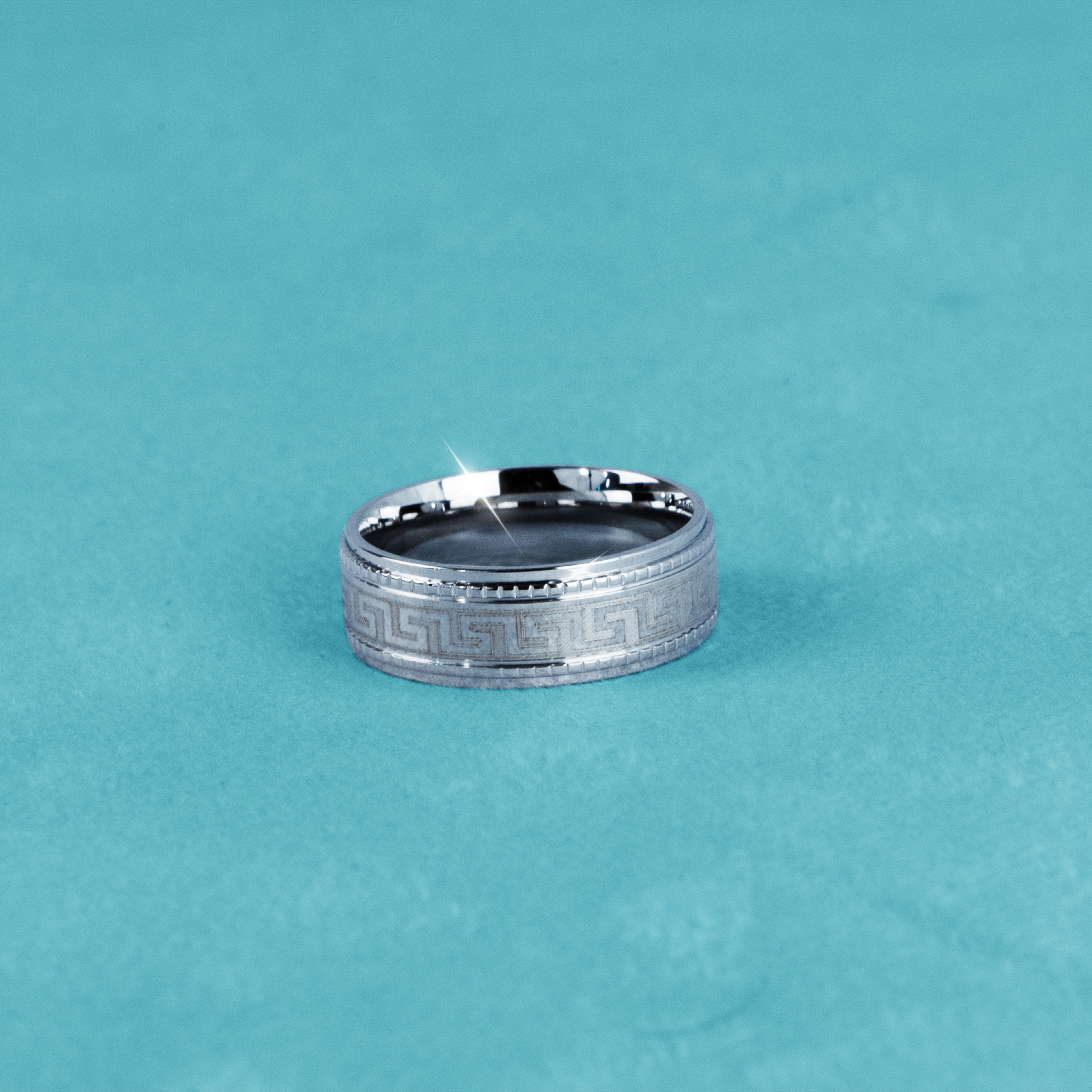 Anillo Greek Oro Blanco