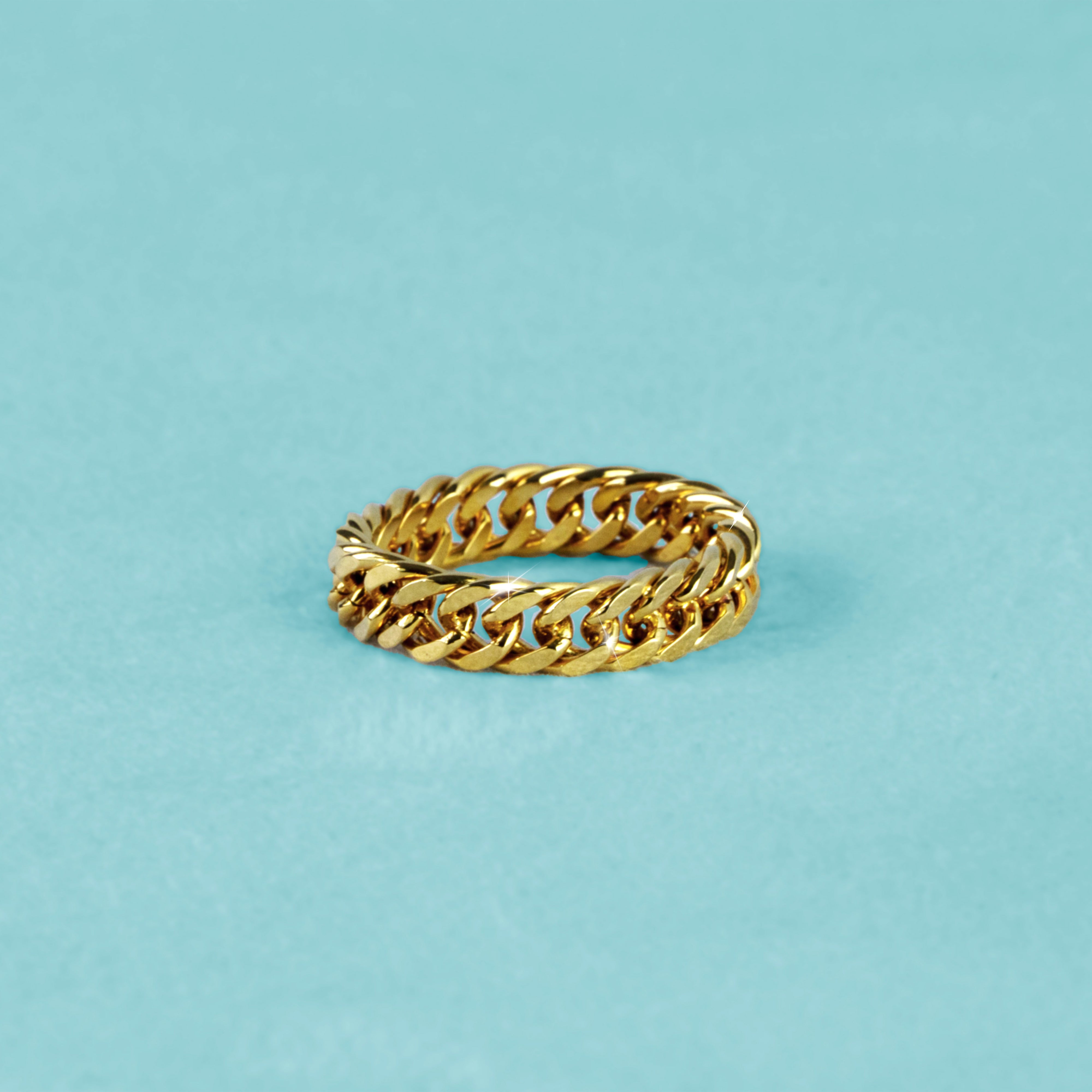 Anillo Cubana Oro 18K