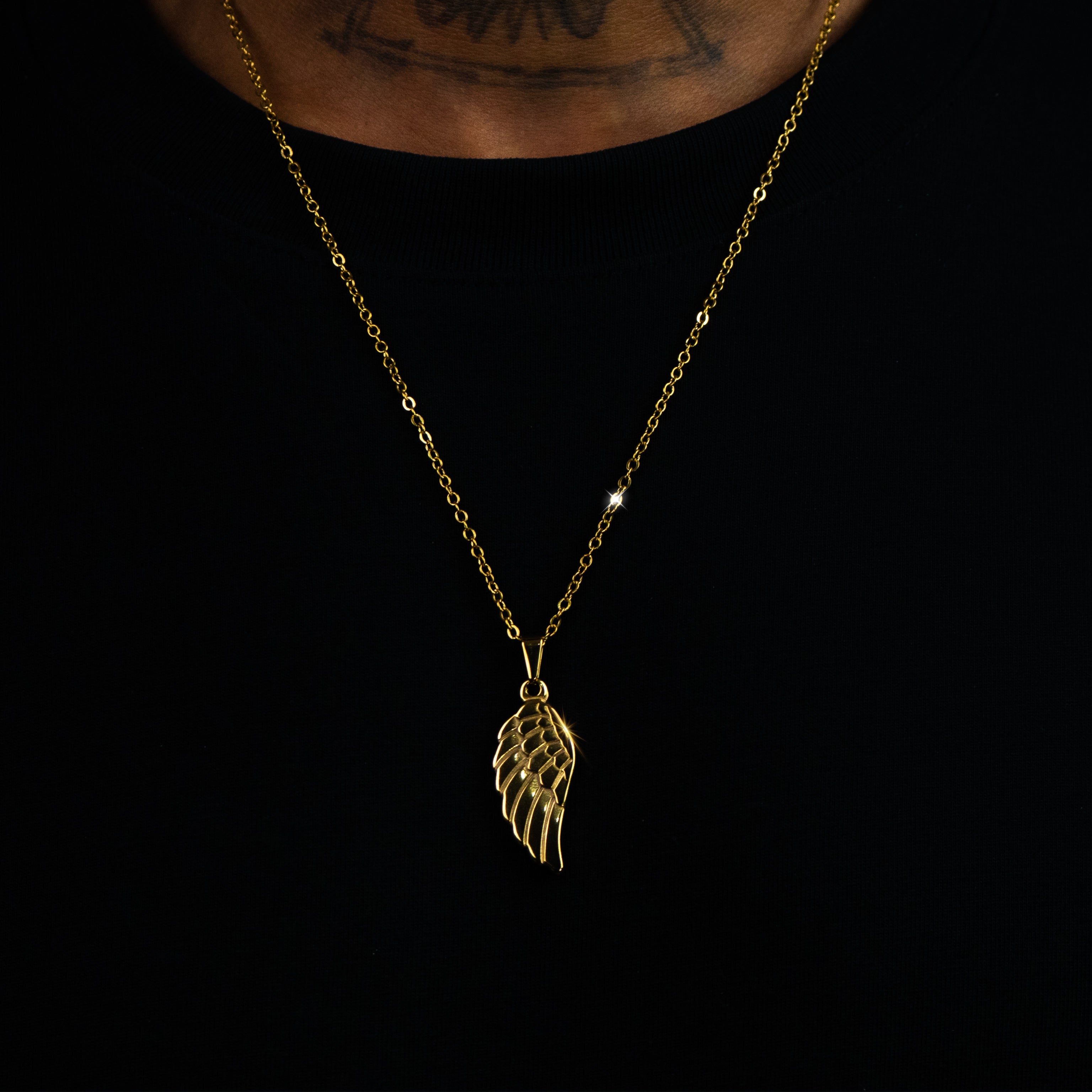 Colgante Alas Basicas De Angel Oro 18K