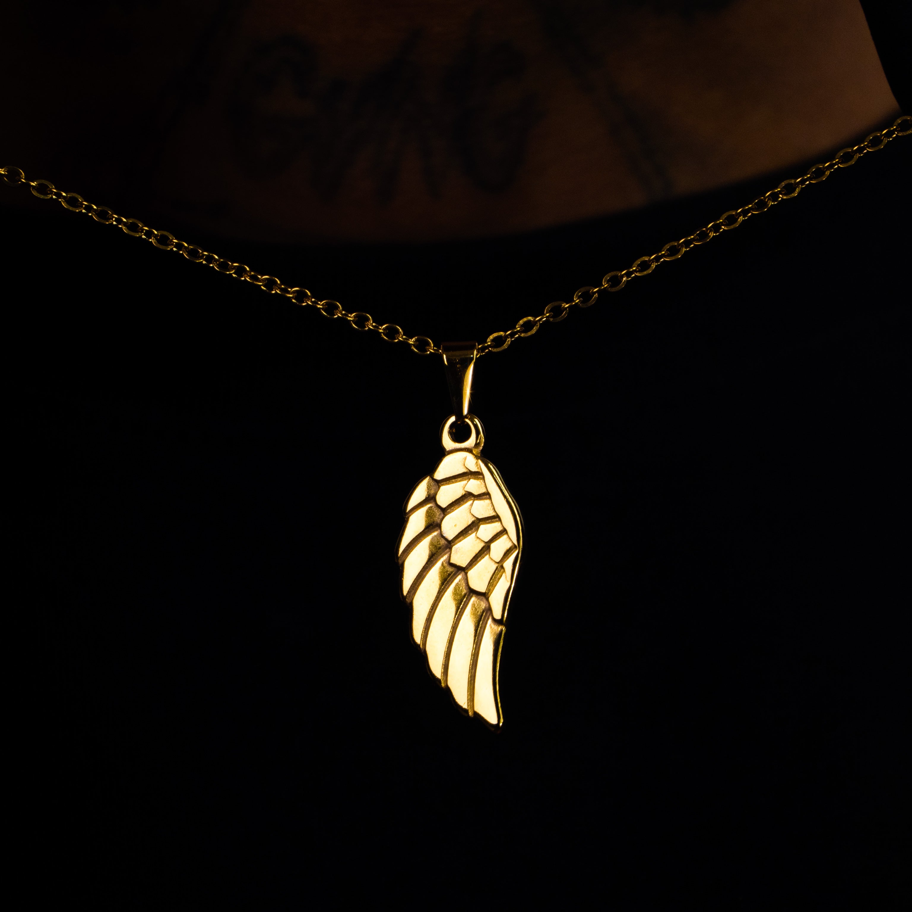 Colgante Alas Basicas De Angel Oro 18K