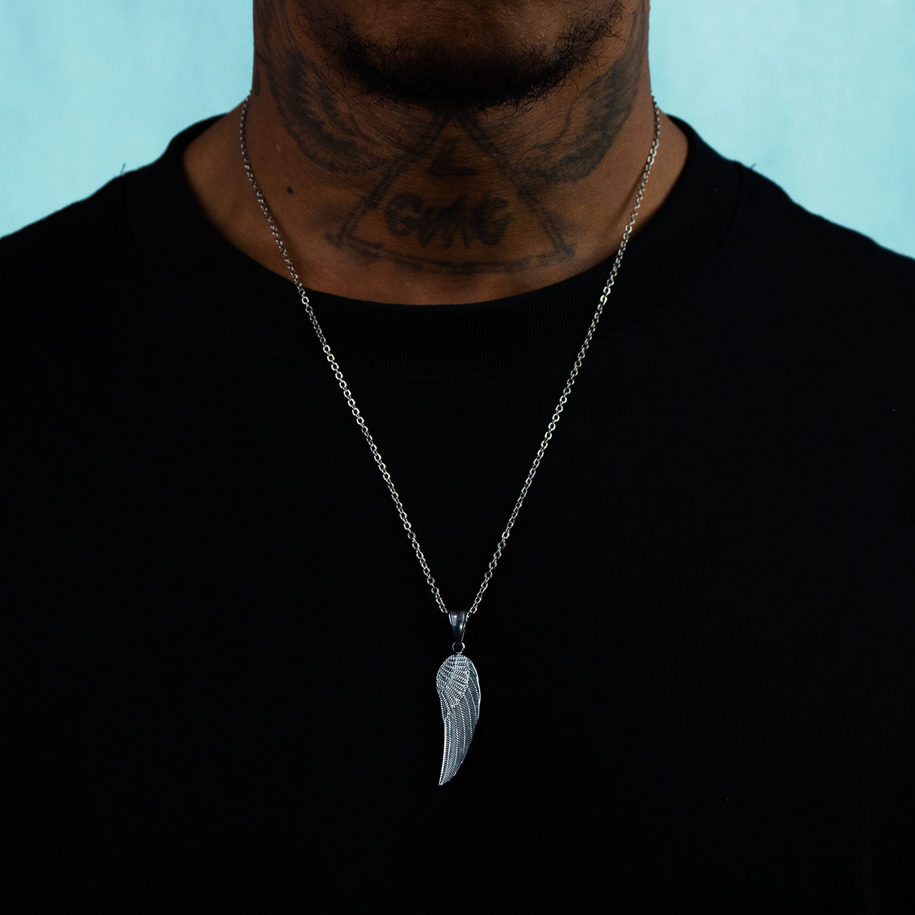 Colgante Alas De Angel Oro Blanco