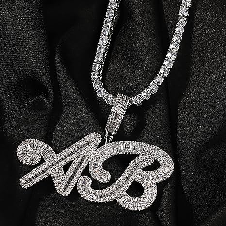 Colgante Personalizado Elegant Baguettes Oro