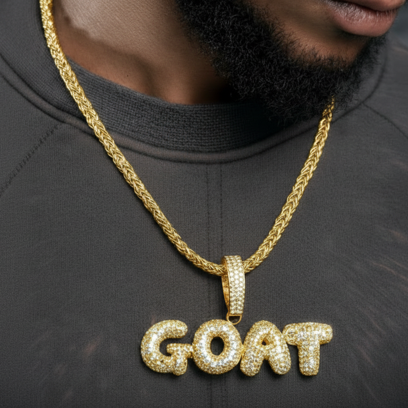 Colgante Personalizado Bubble Oro