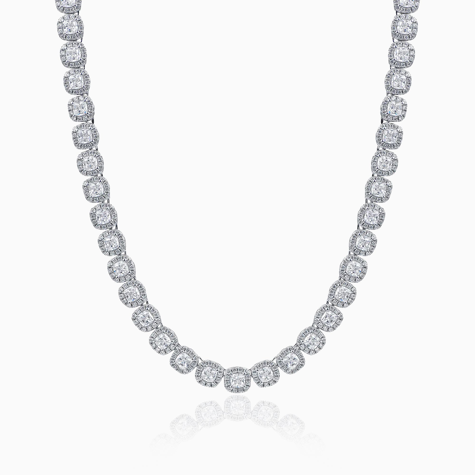 Cadena Baguettes Class 10mm Oro Blanco