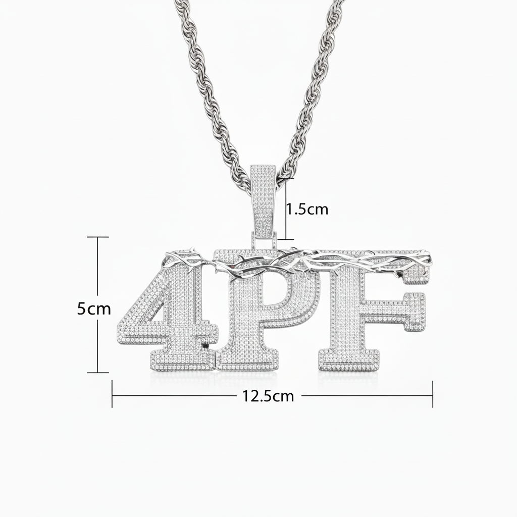Personalized "TRAPSTAR" pendant | Style #4