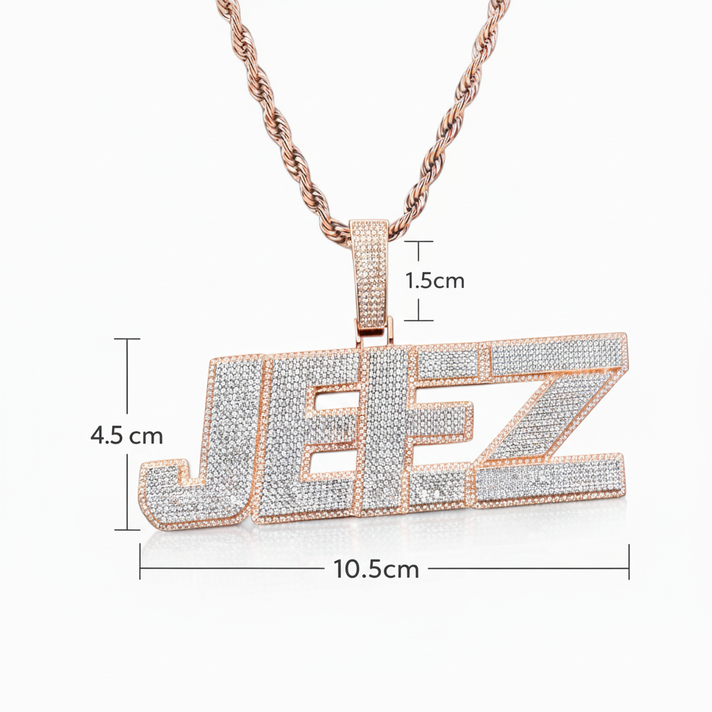 Personalized "TRAPSTAR" pendant | Style #4