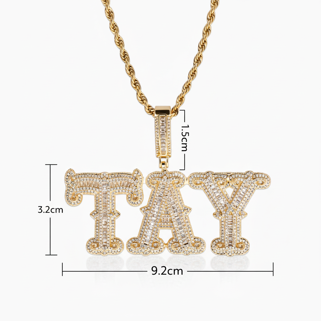 Personalized "TRAPSTAR" pendant | Style #4