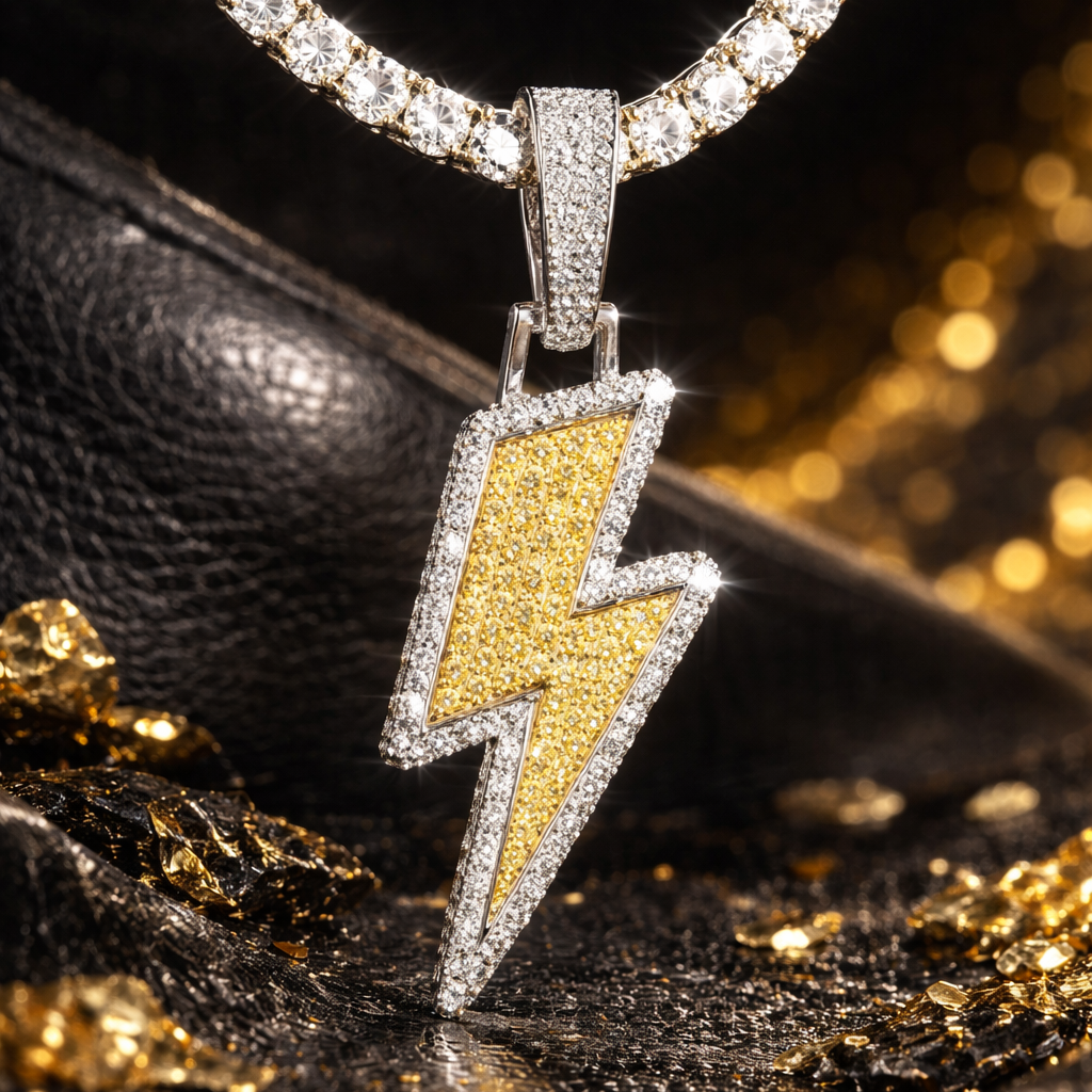 Colgante Rayo Oro 18K