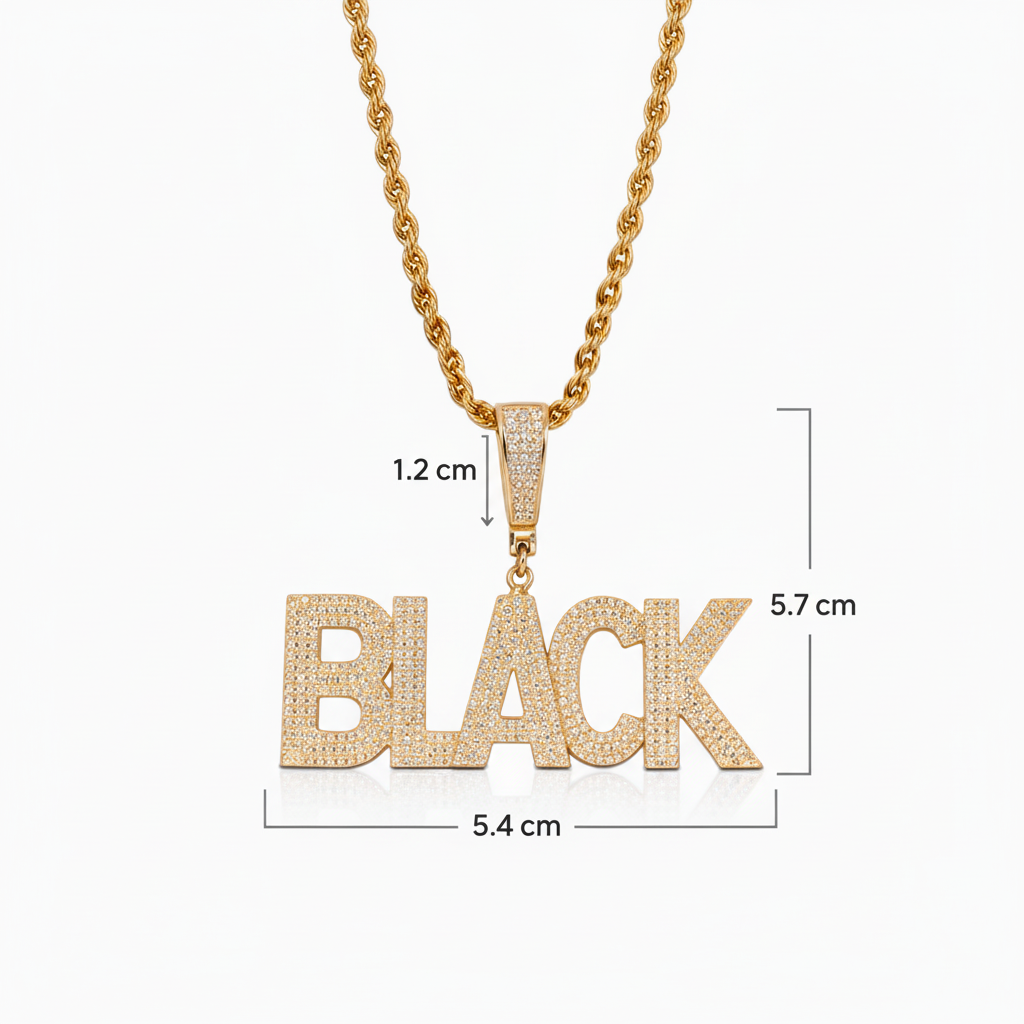Personalized "TRAPSTAR" pendant | Style #4