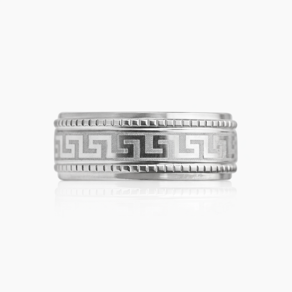 18K Gold Greek Ring