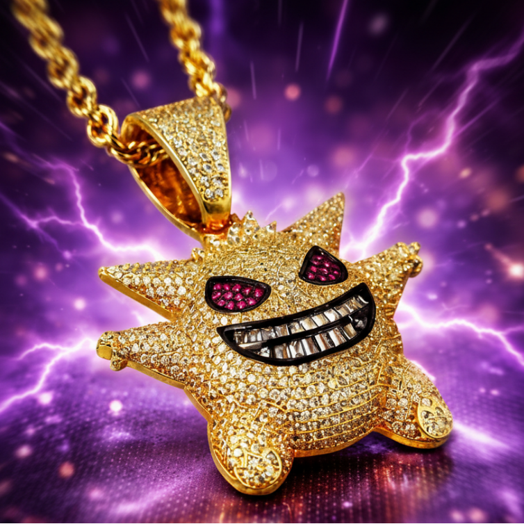Gengar Pendant 18K Gold