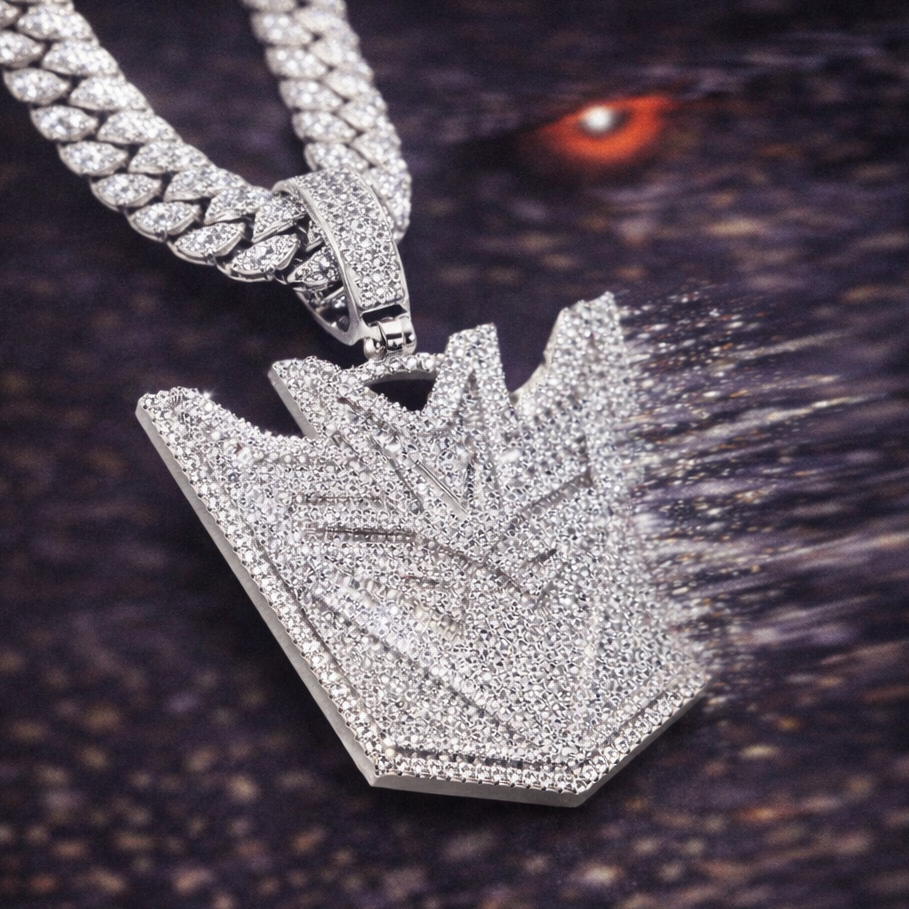 Colgante Megatron Oro Blanco