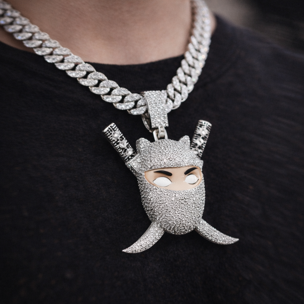 Ninja Pendant Limited Edition White Gold