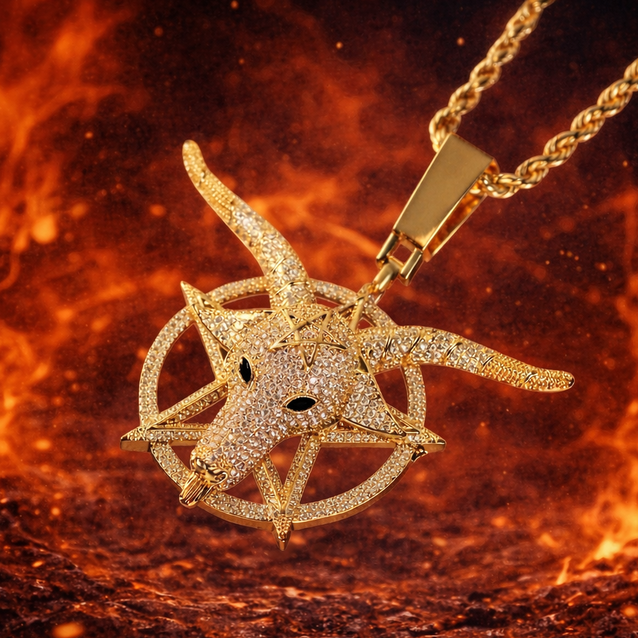 Colgante Baphomet Oro 18K