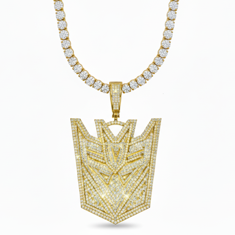 14K Gold Megatron Pendant