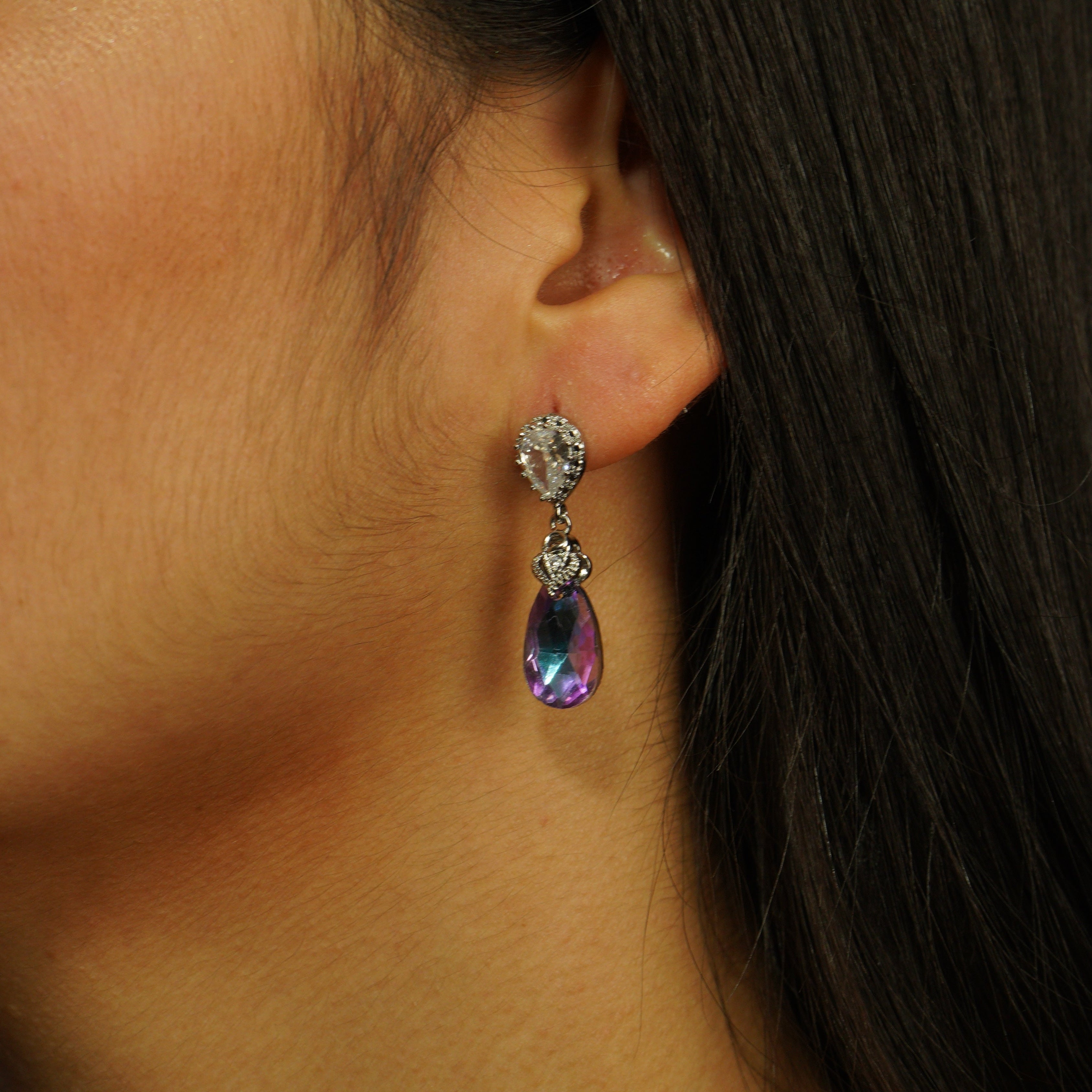 Pendientes Blue Ice Plata 925