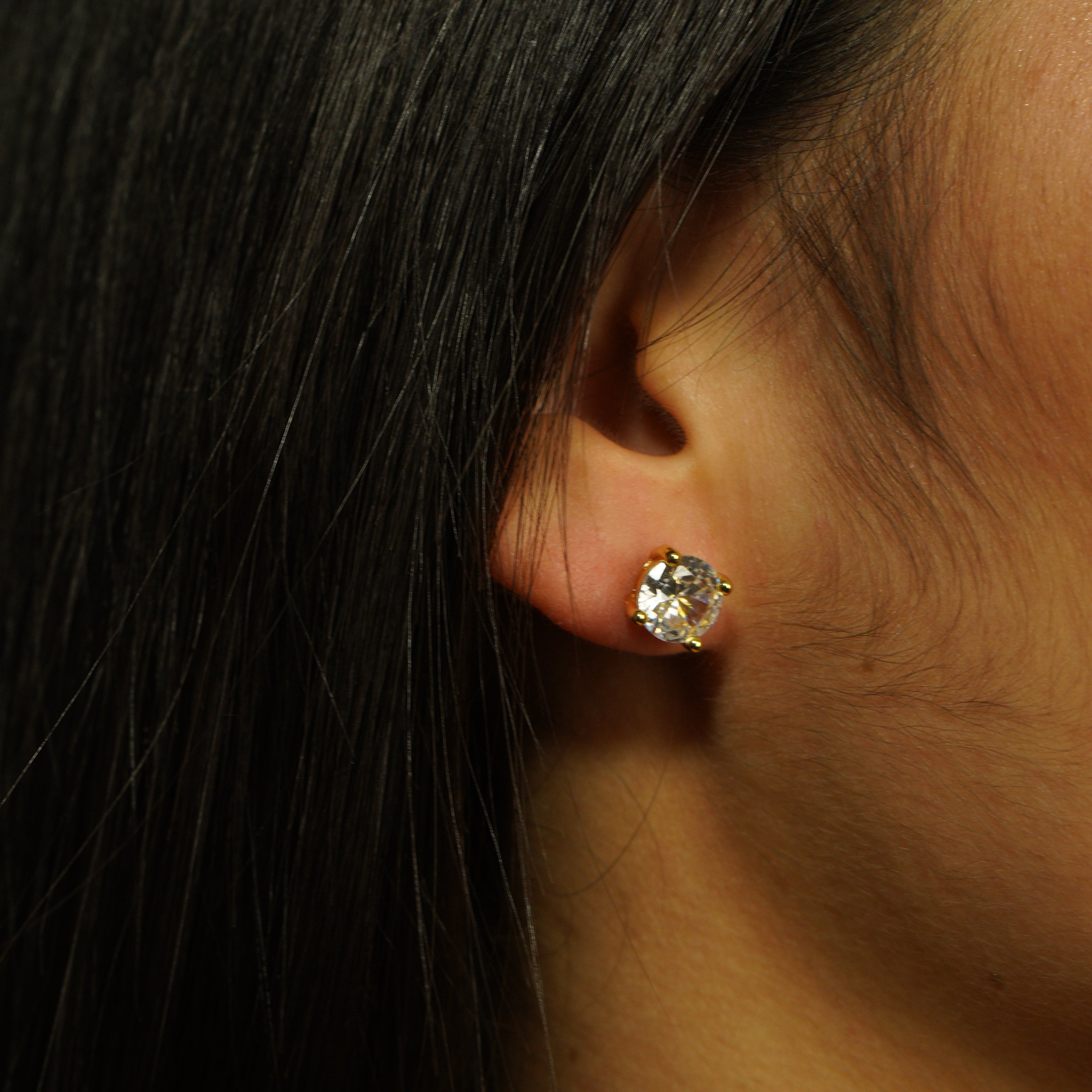 Pendientes Round Ice Plata 925