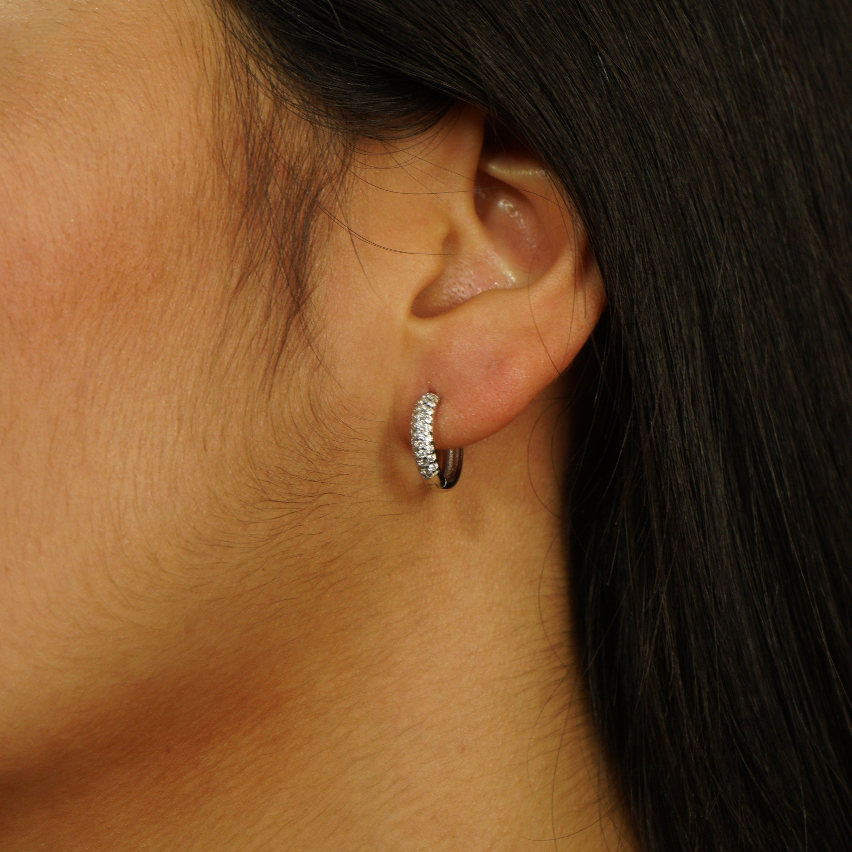 Pendientes Aros Ice Plata 925