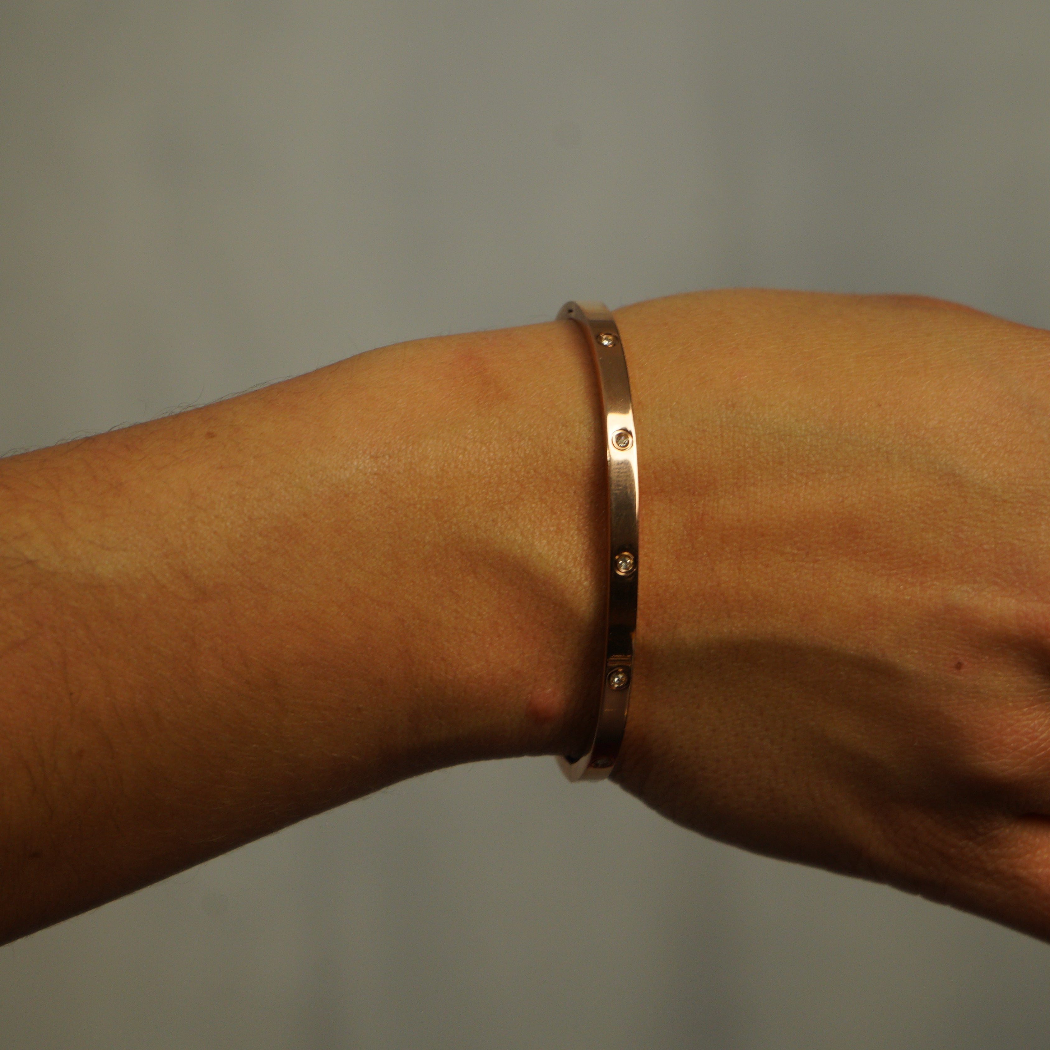 Brazalete Love Oro Rosa Mujer