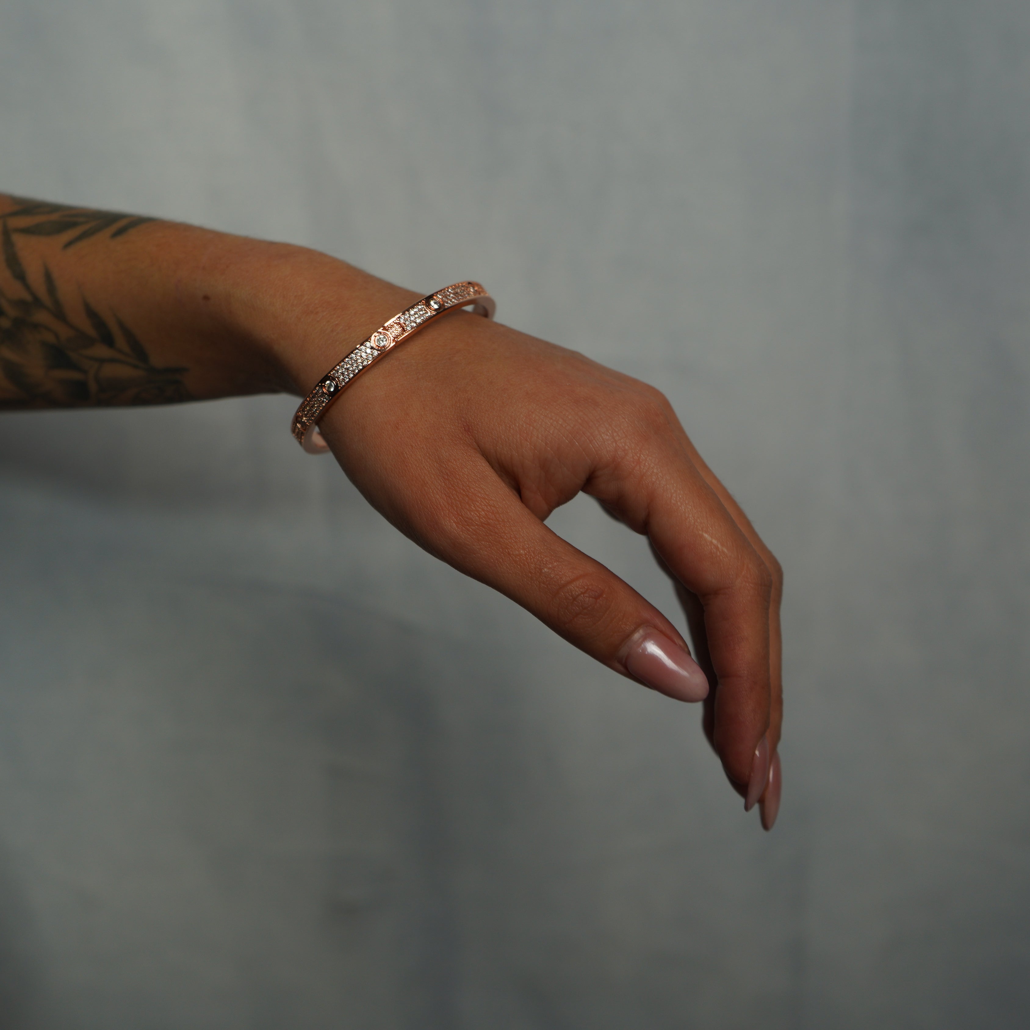 Brazalete Love Ice Oro Rosa Mujer