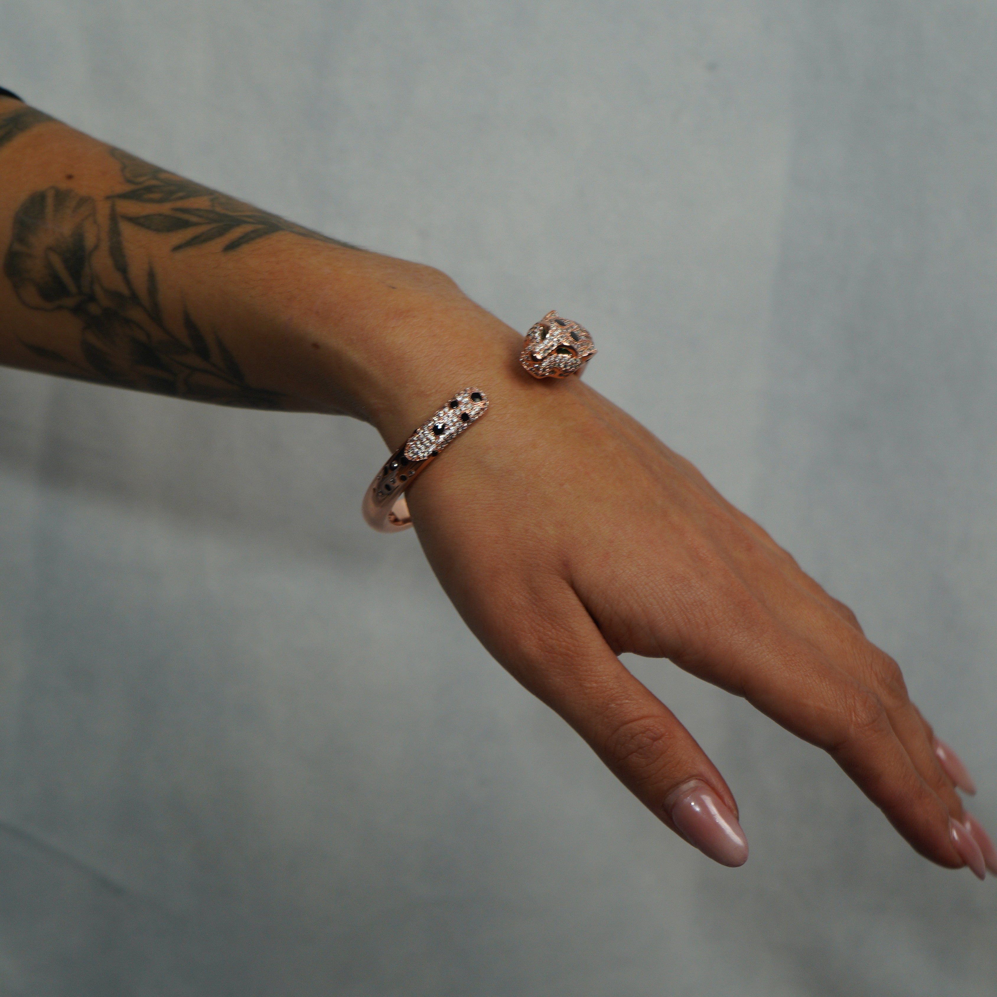 Brazalete Pantera Ice Oro Rosa