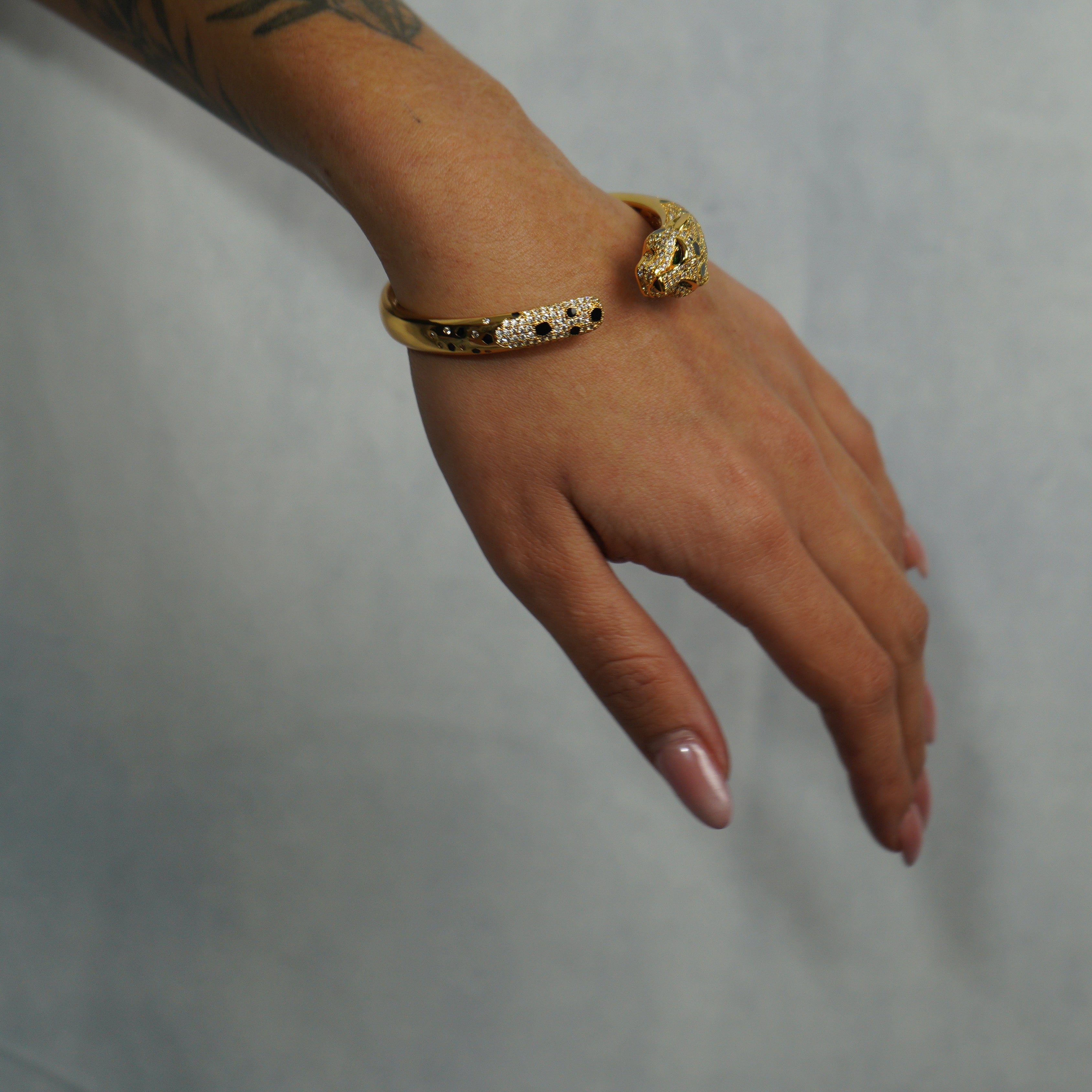 Brazalete Pantera Ice Oro 18K