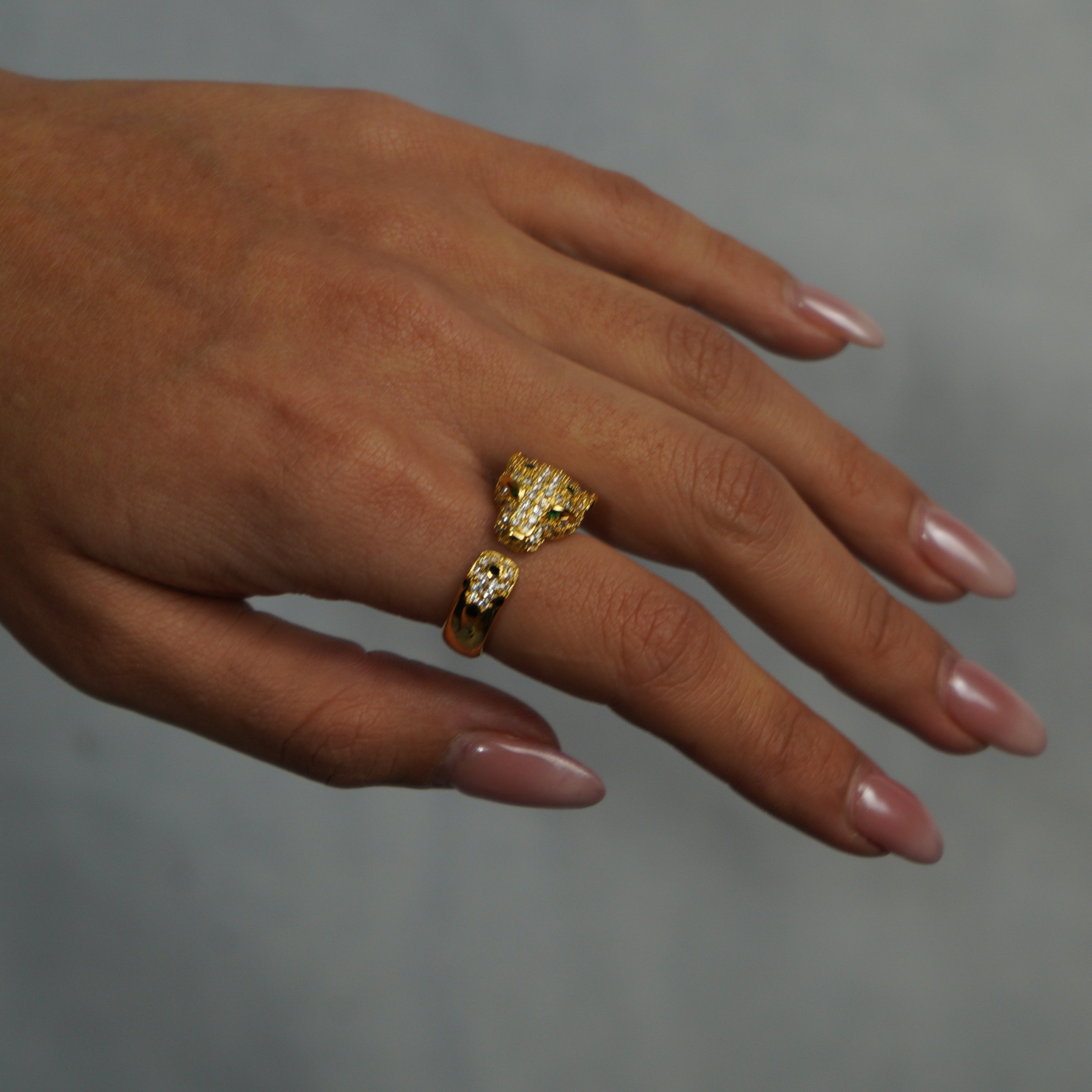 Anillo Pantera Ice Oro 18K
