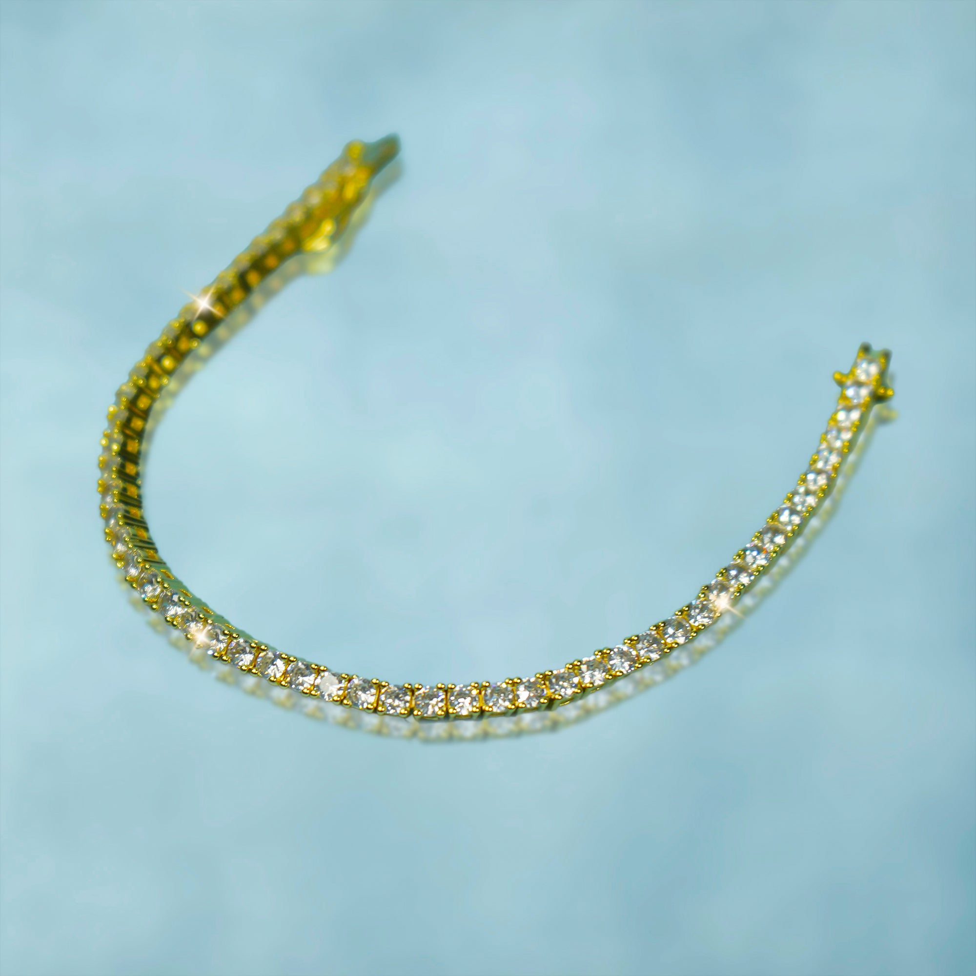 Brazalete Tenis 2.0 Oro 18K