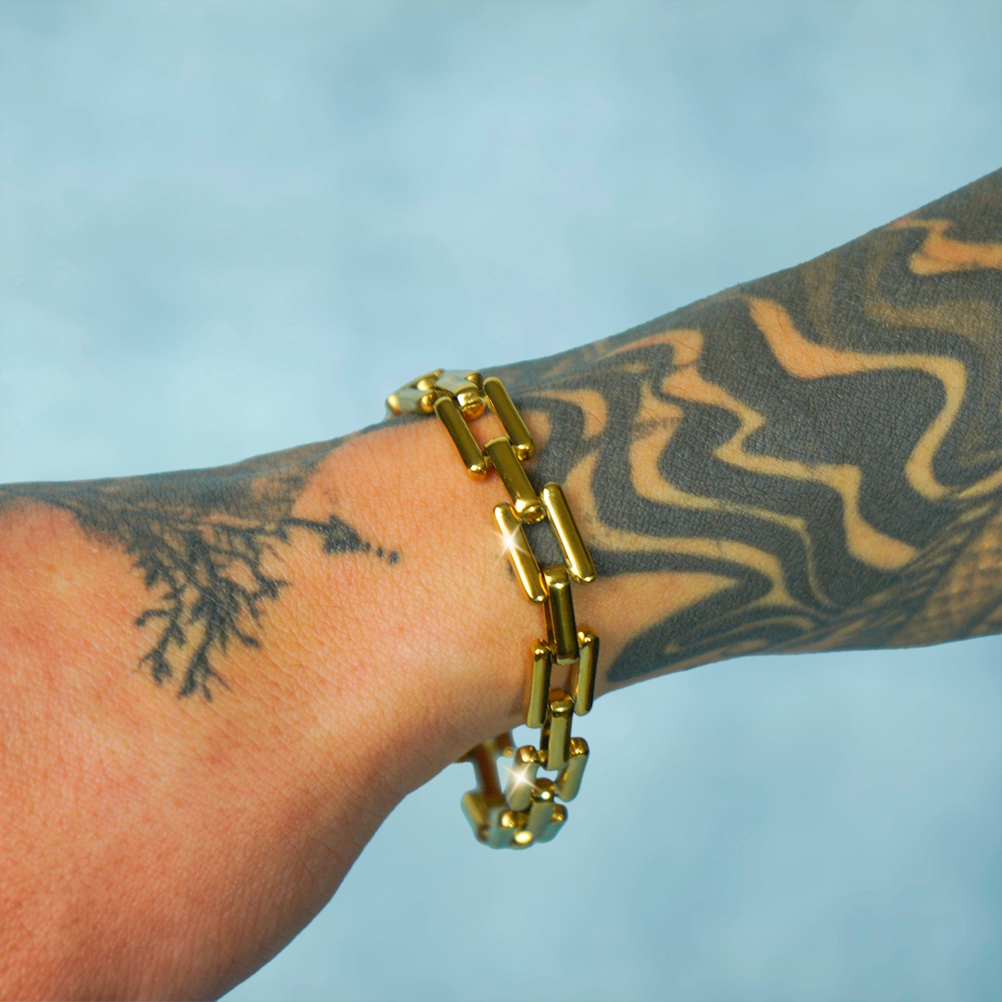 Brazalete Egypthian 6 Mm Oro 18K