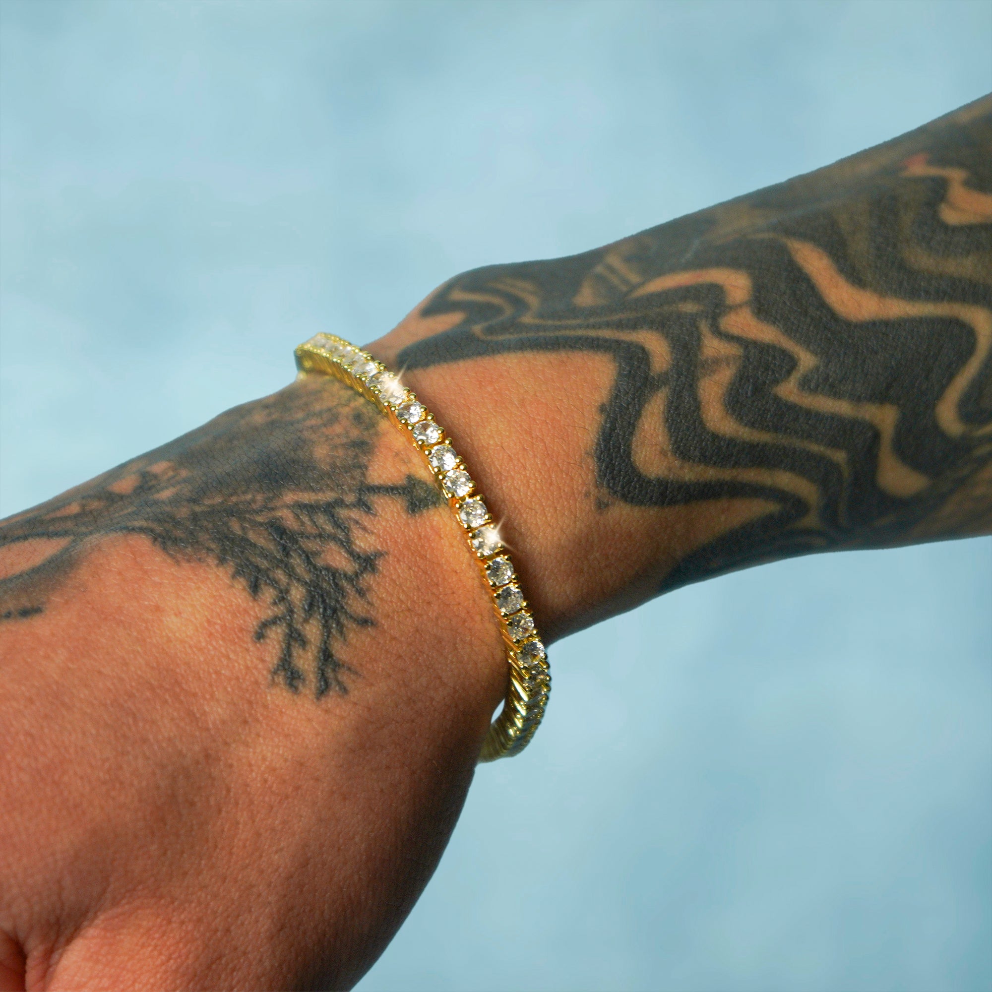 Brazalete Tenis 2.0 Oro 18K