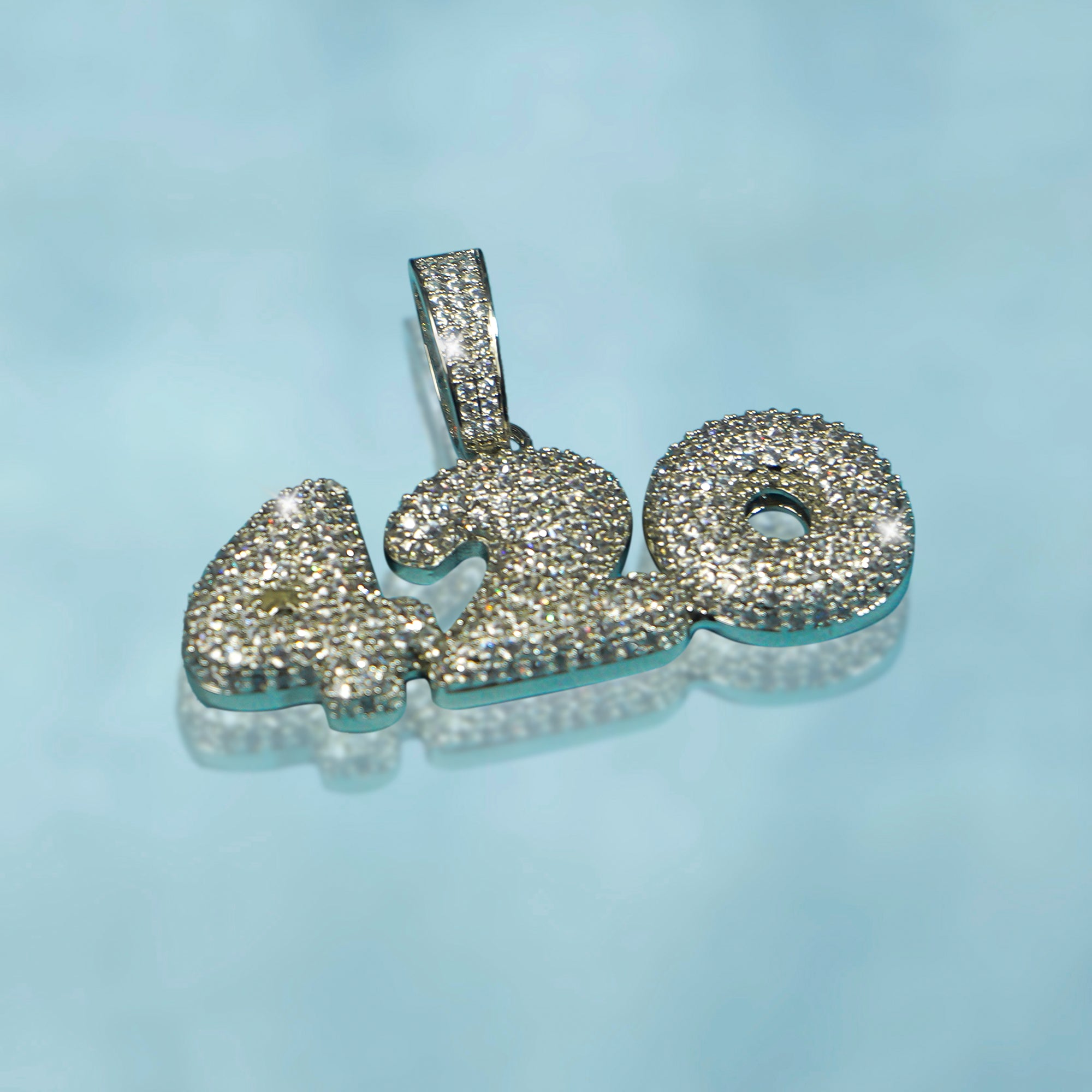 Colgante Personalizado Bubble Oro