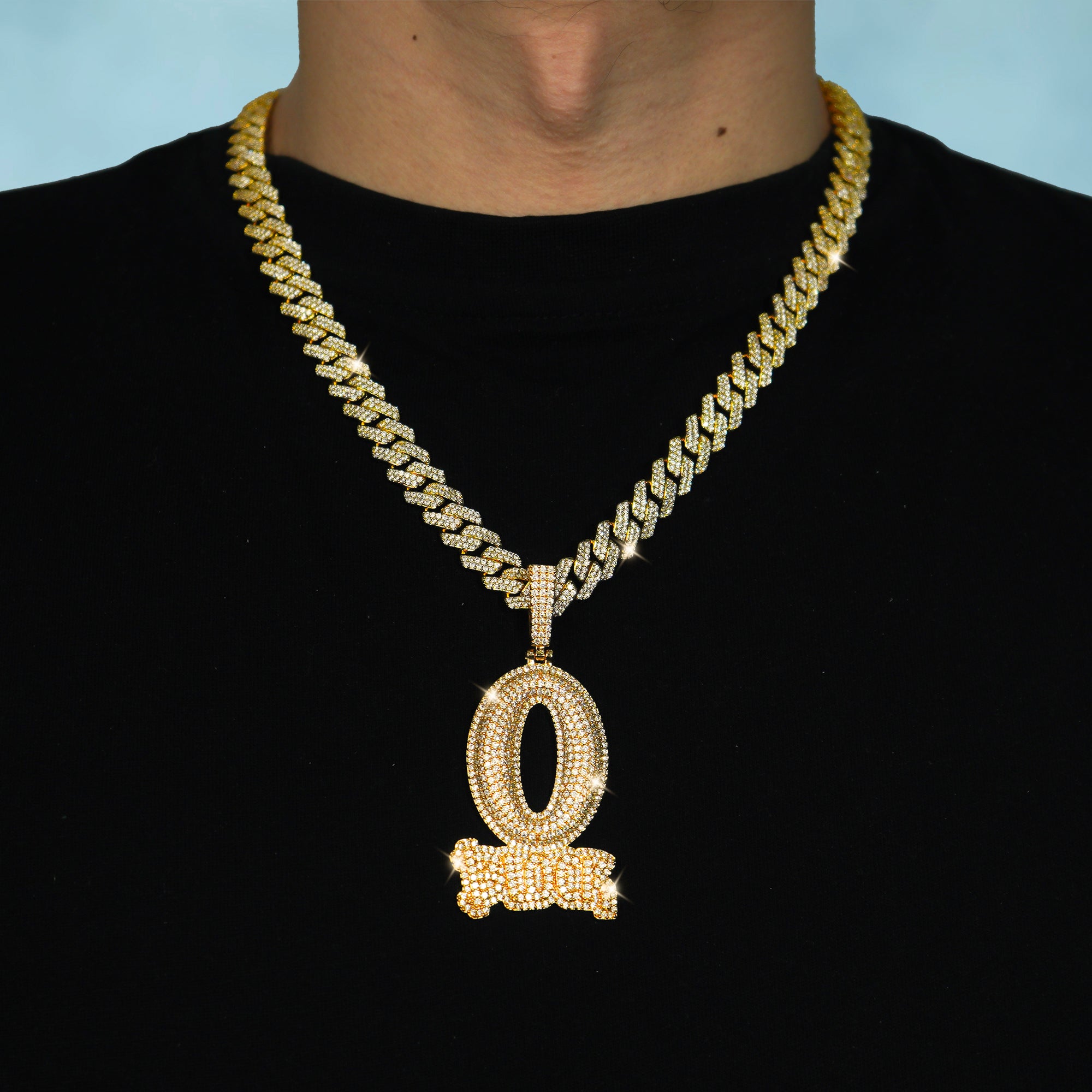 Colgante O Block Oro 18K