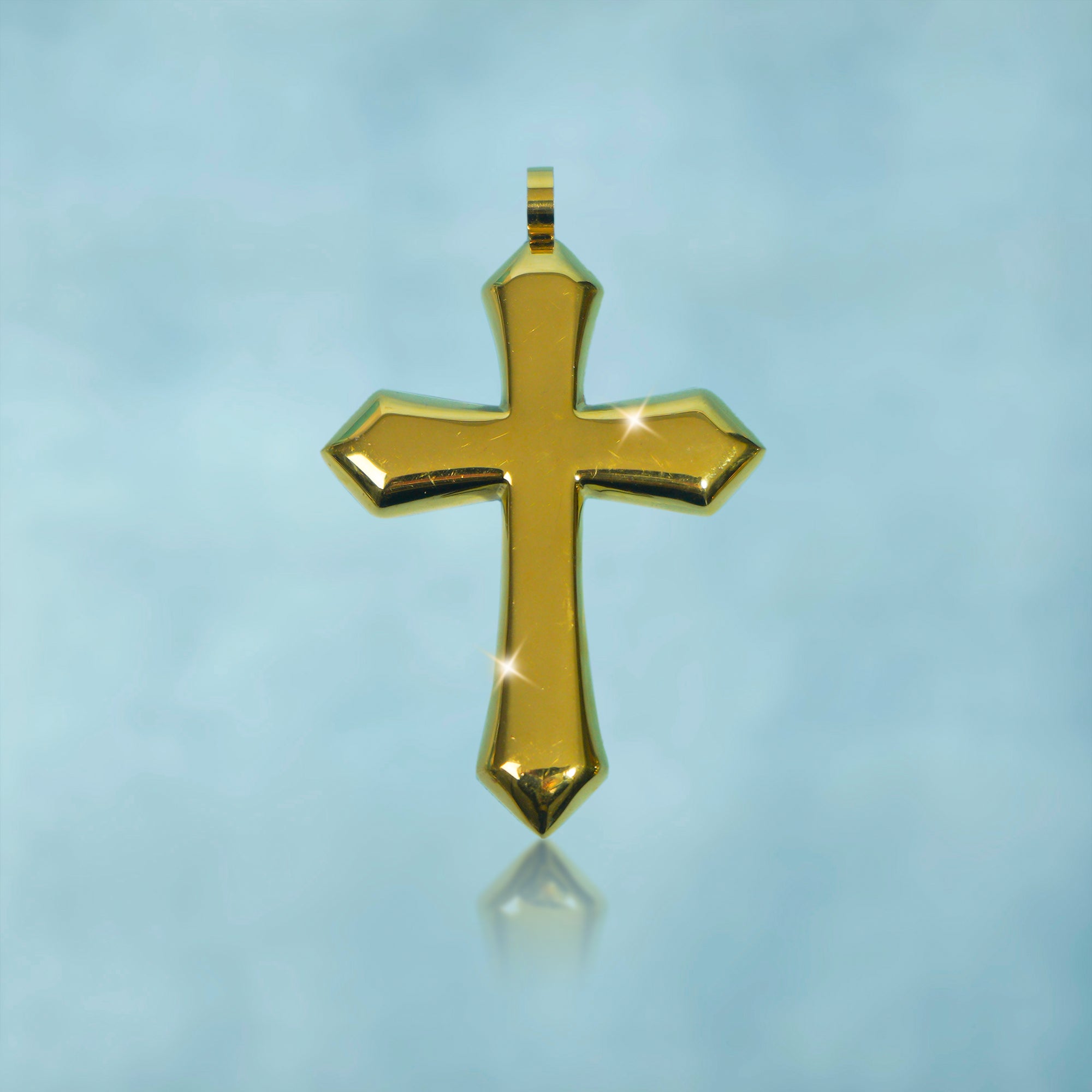 Colgante Cruz Rombo Oro 18K