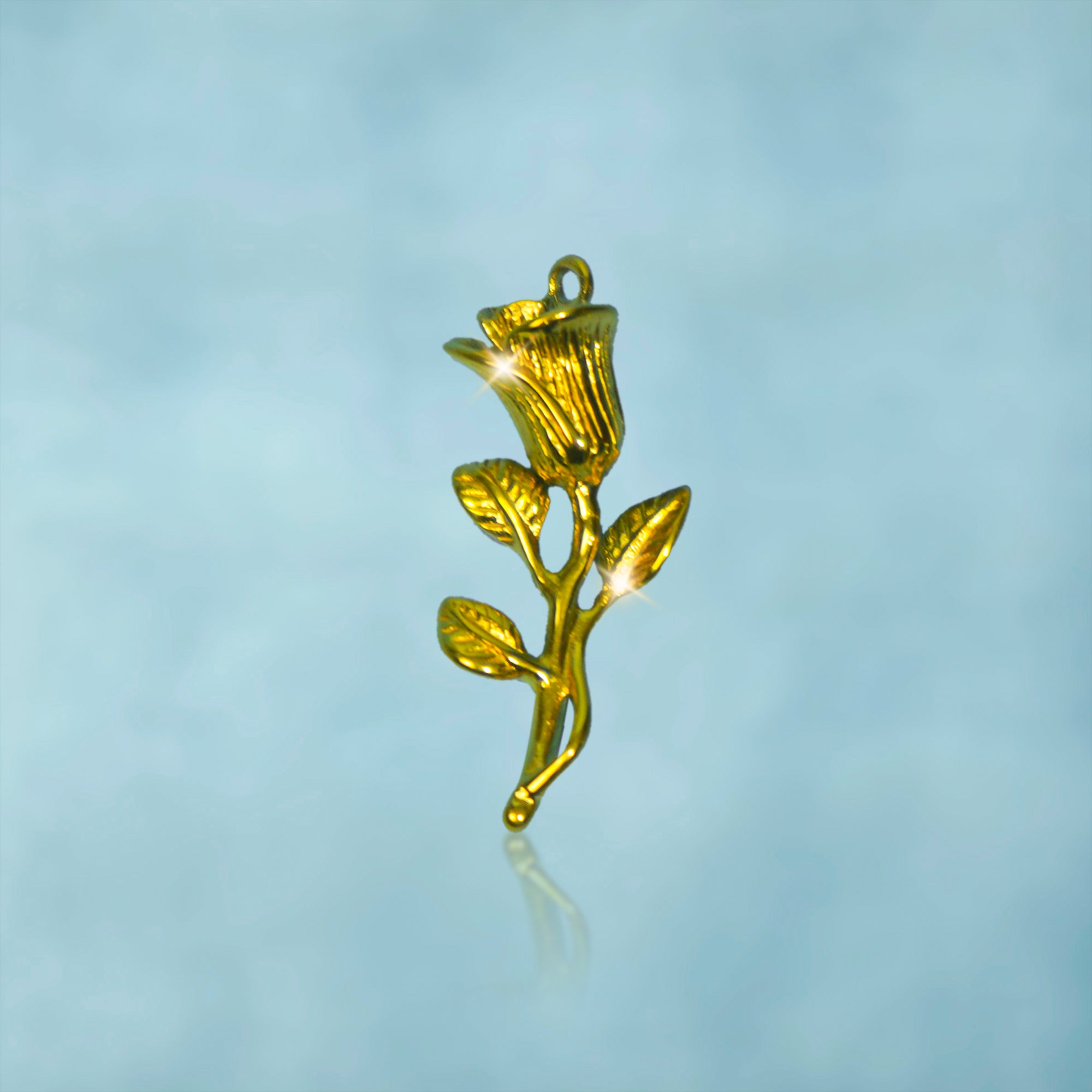 Colgante Rosa Oro 18K