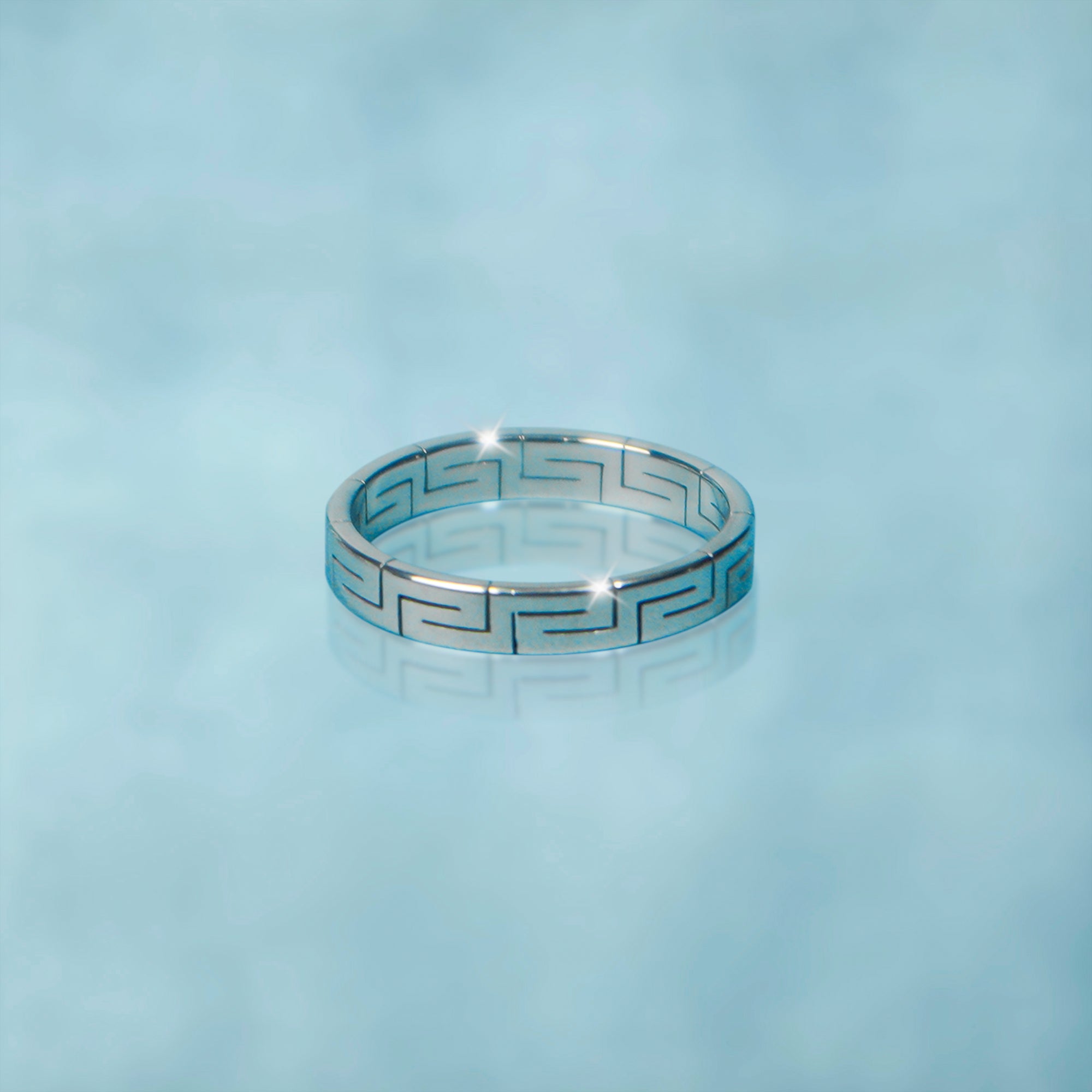 Anillo Barroco Oro Blanco