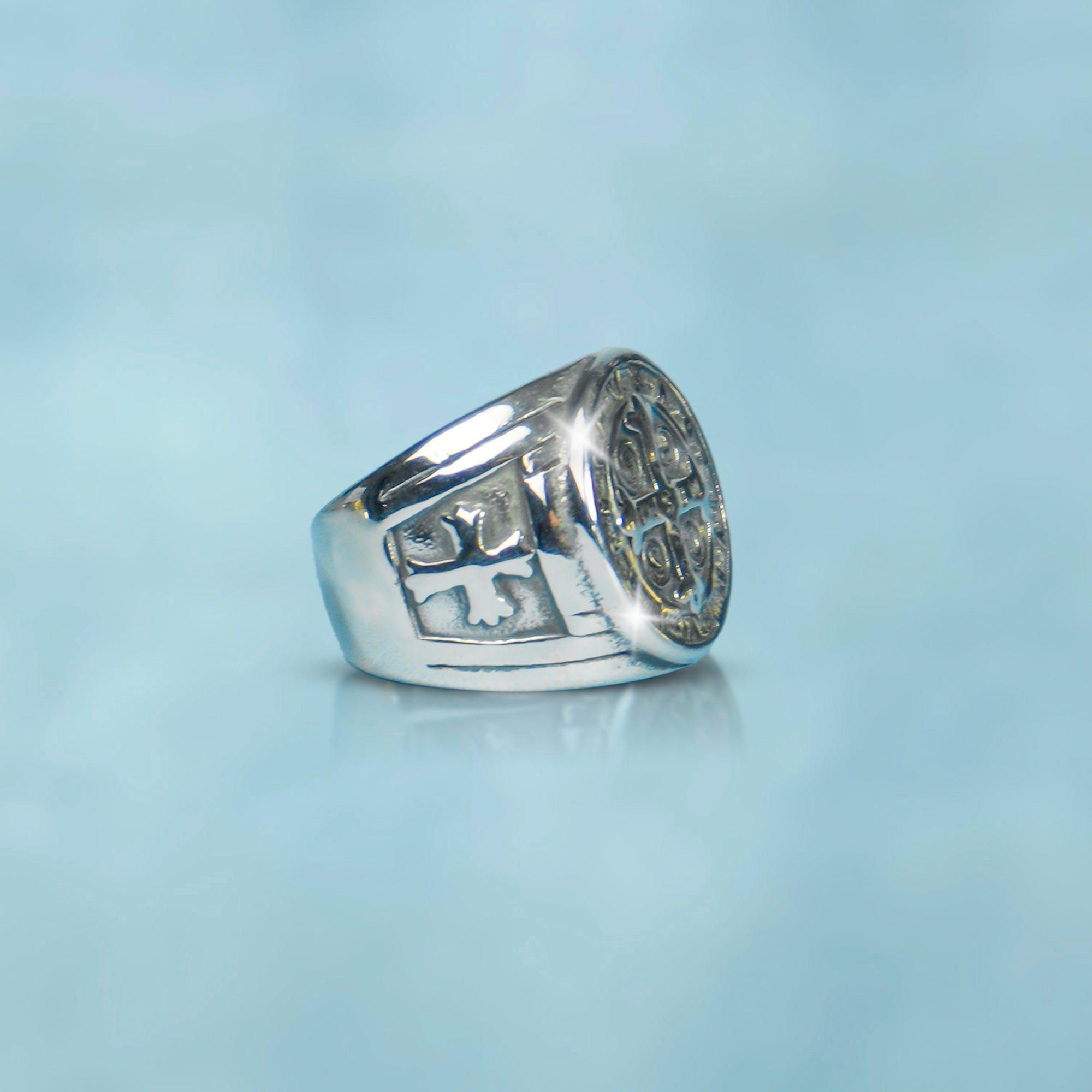 Anillo Sagrado Oro Blanco