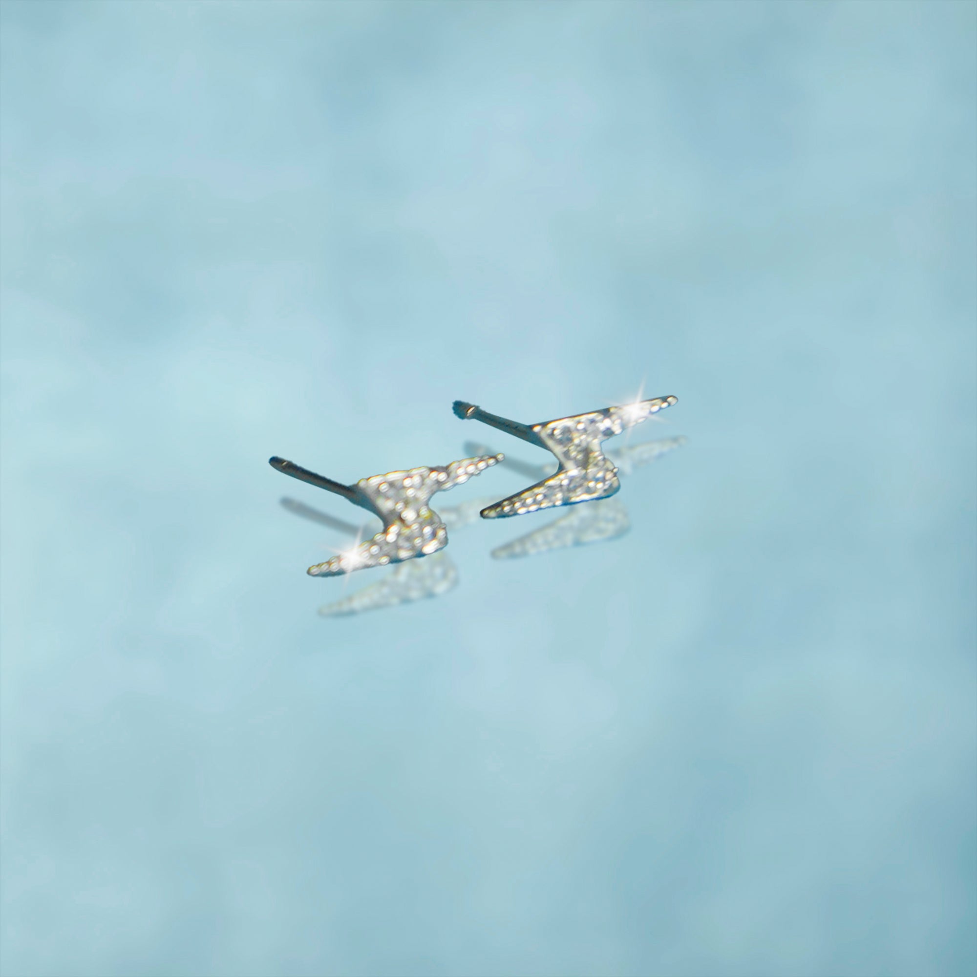 Pendientes Rayo Plata 925