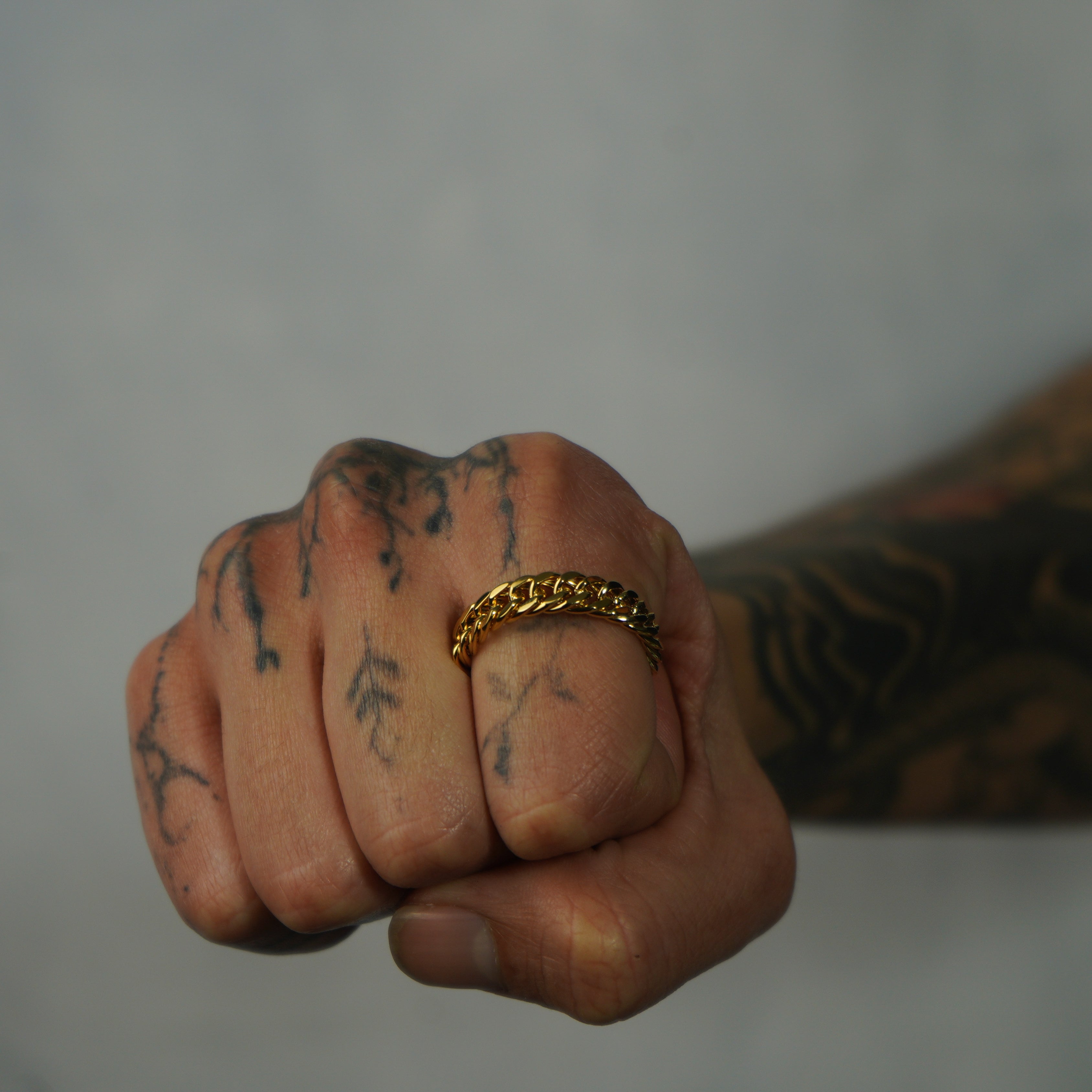 Anillo Cubana Oro 18K