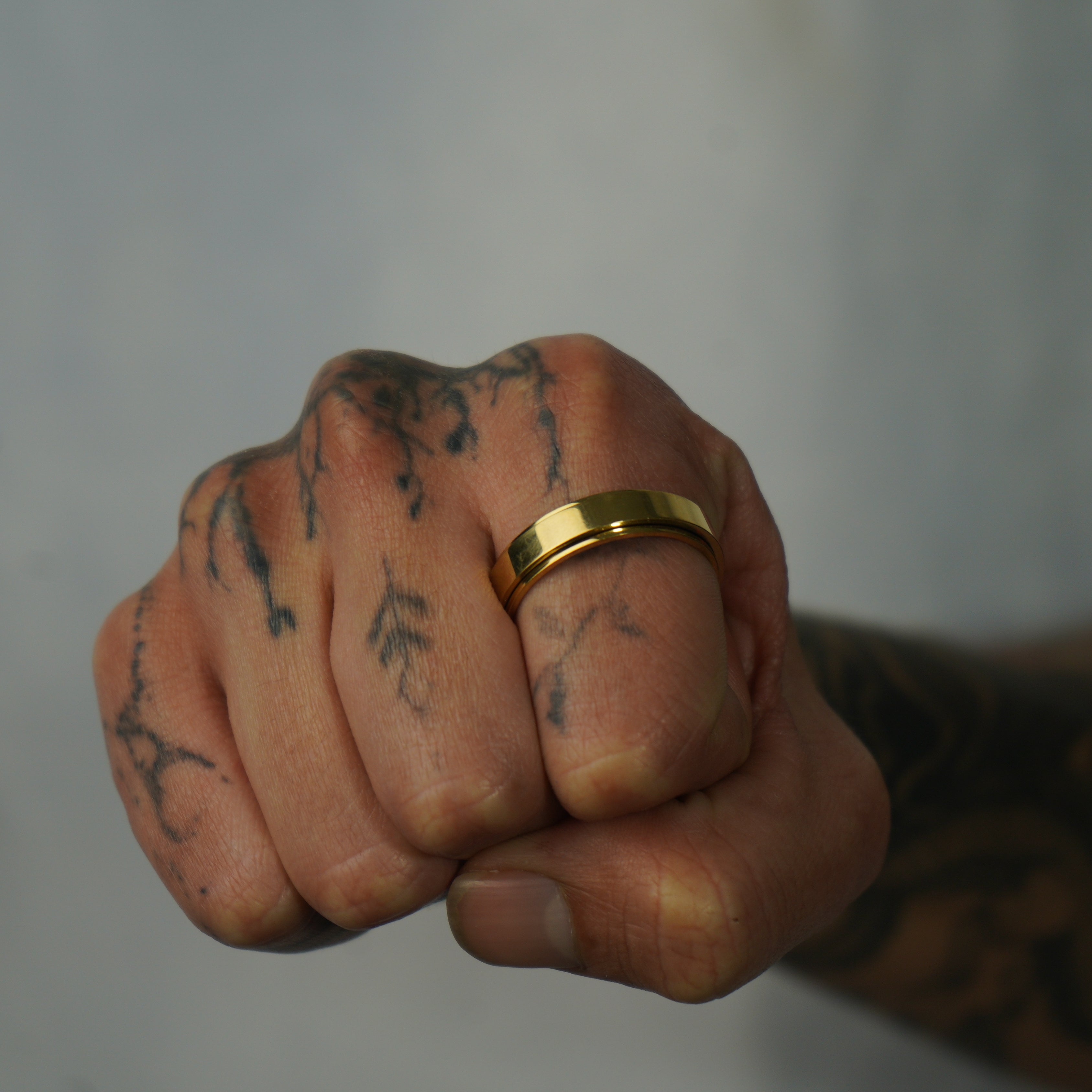 Anillo Rotable Basico Oro 18K