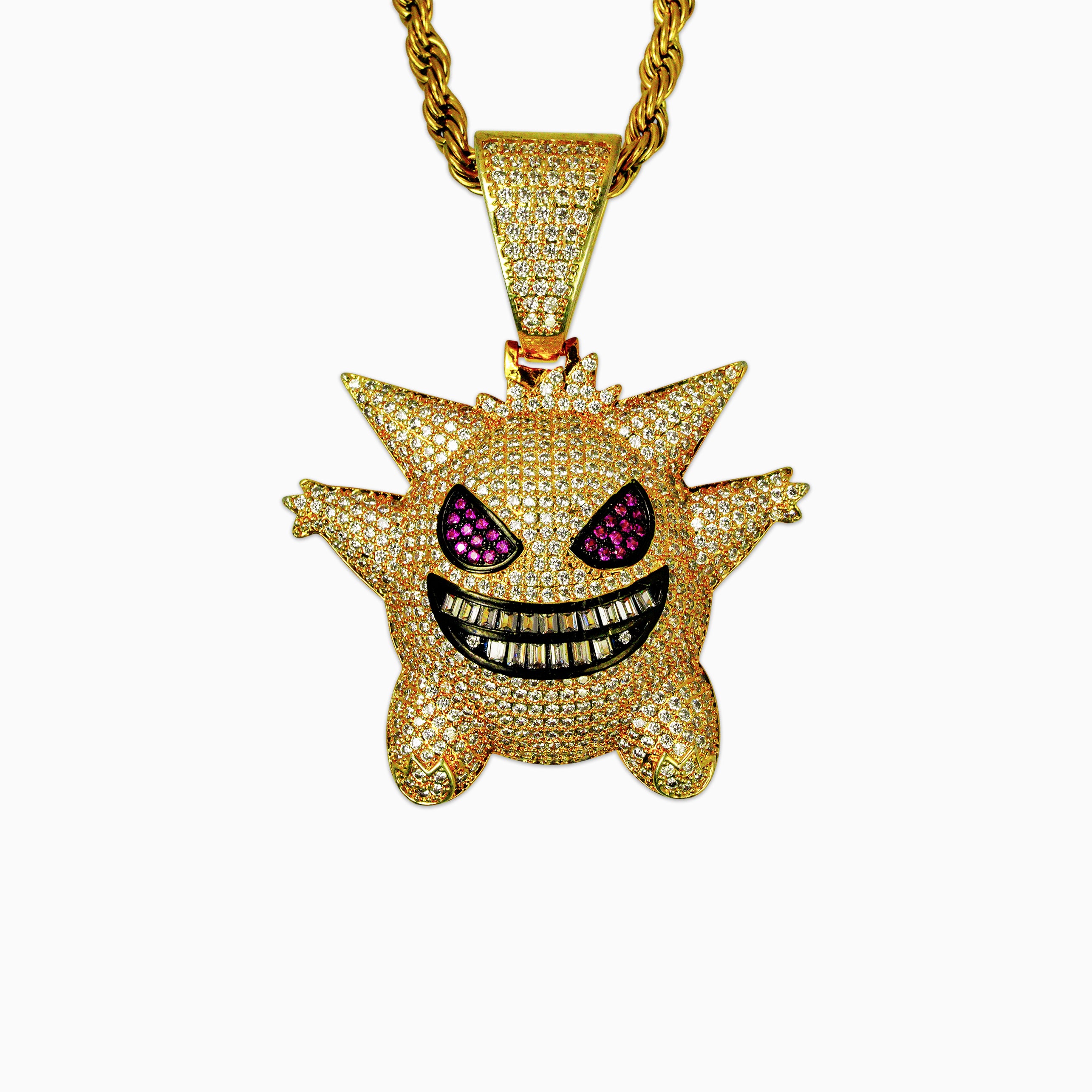 Gengar Pendant 18K Gold