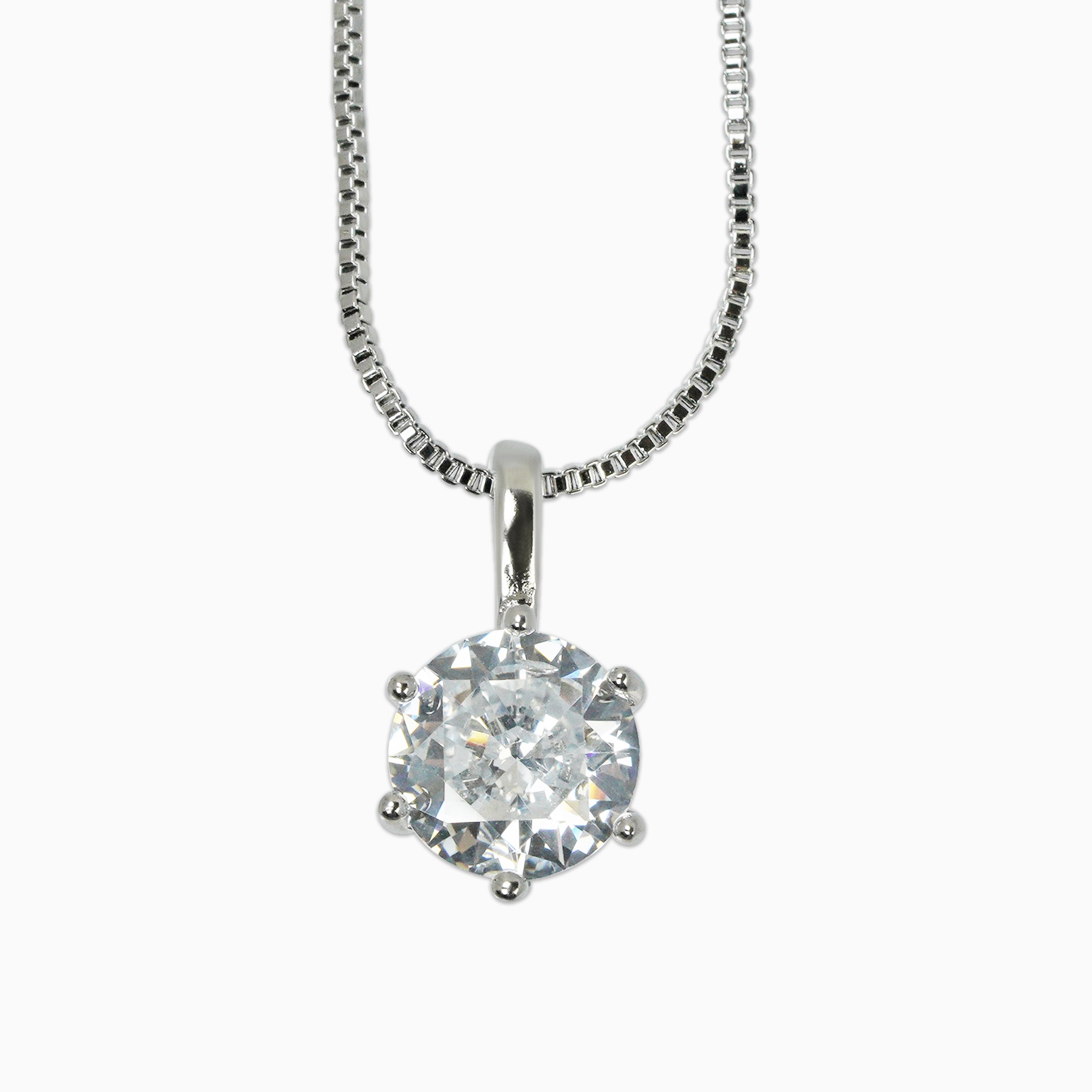 Colgante Ice Oro Blanco Mujer