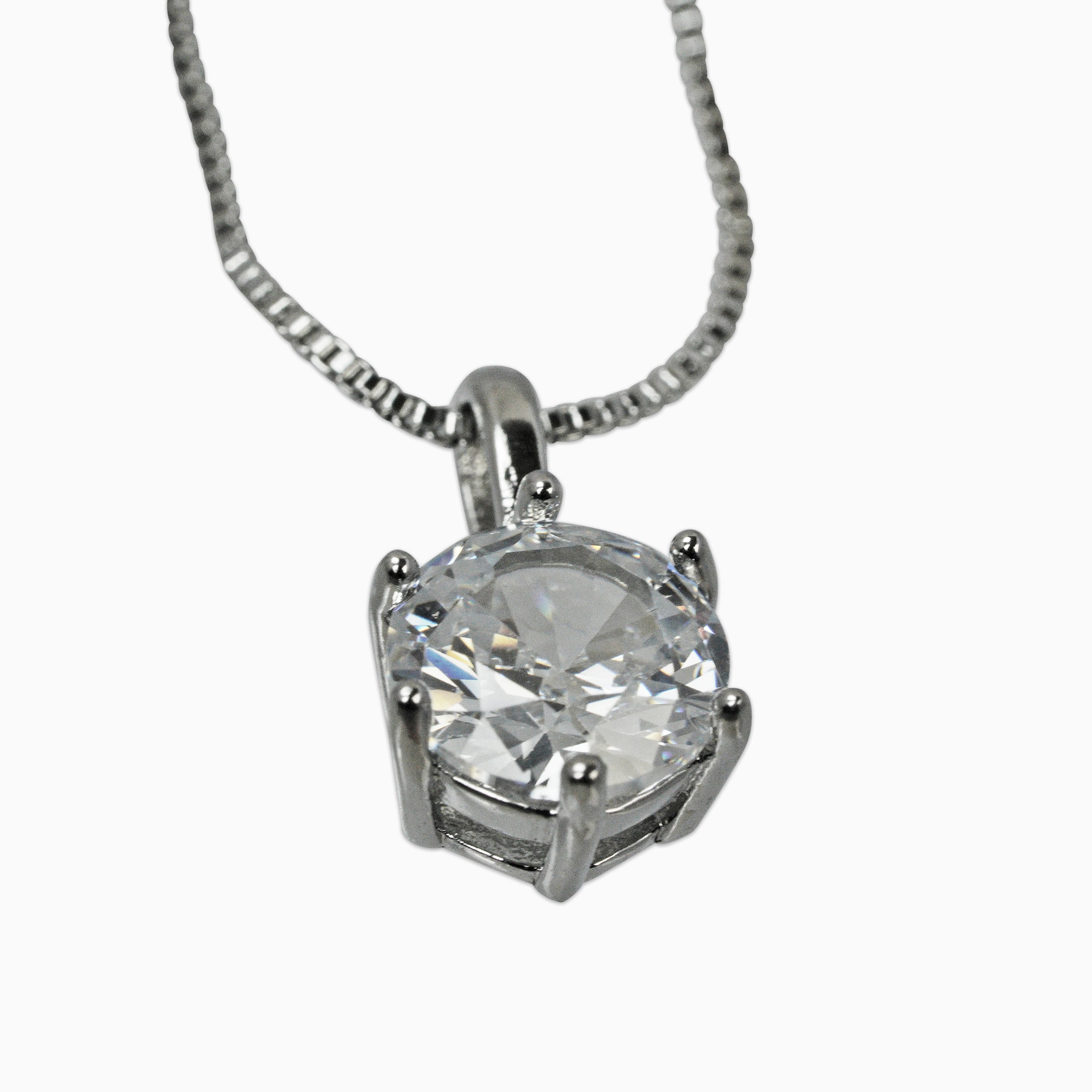 Colgante Ice Oro Blanco Mujer