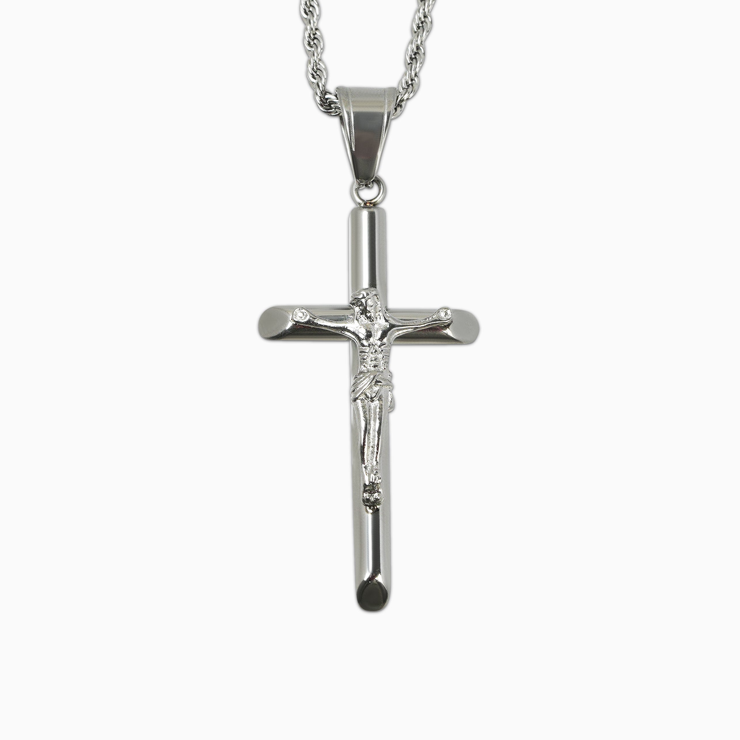 Colgante Crucificado Oro Blanco