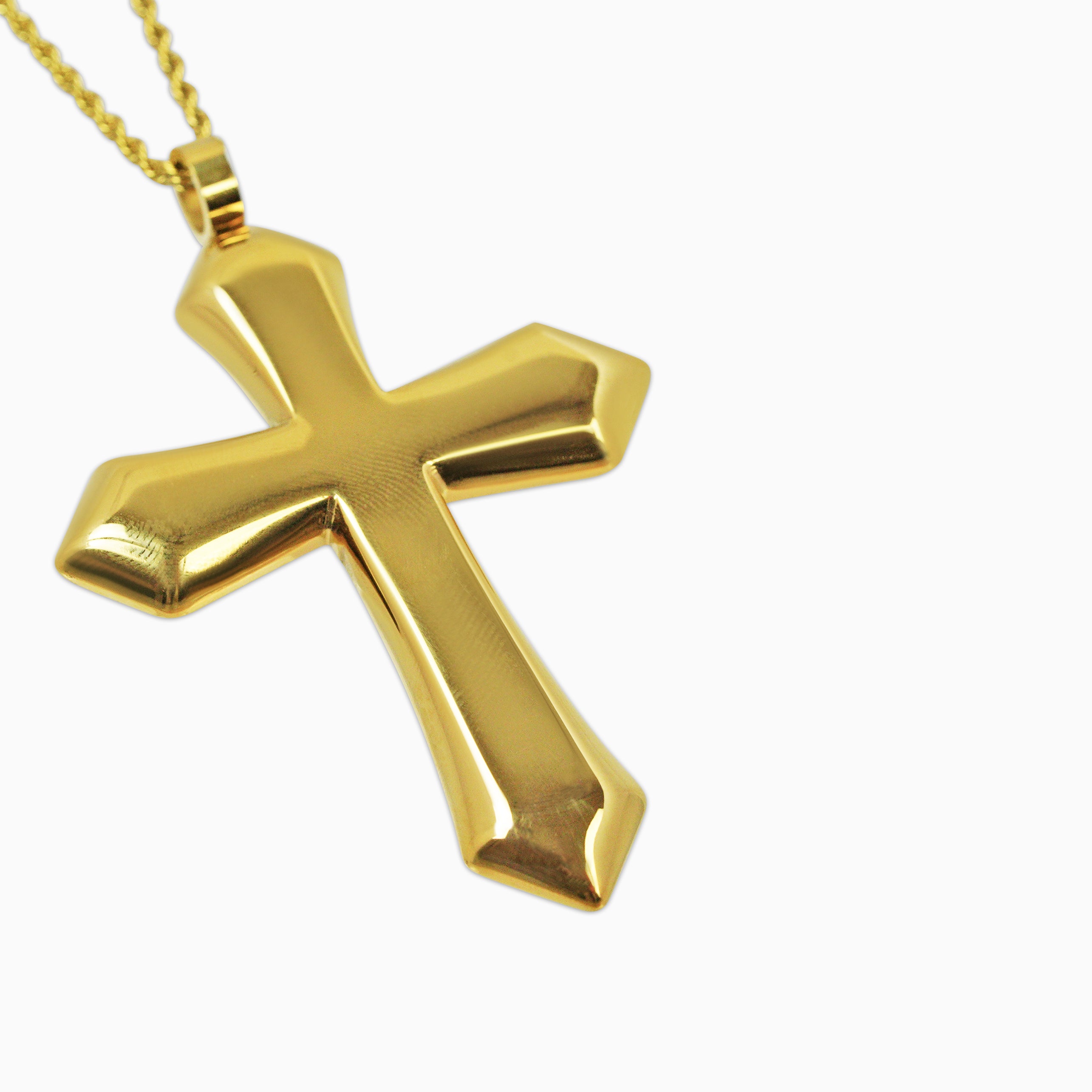 Colgante Cruz Rombo Oro 18K