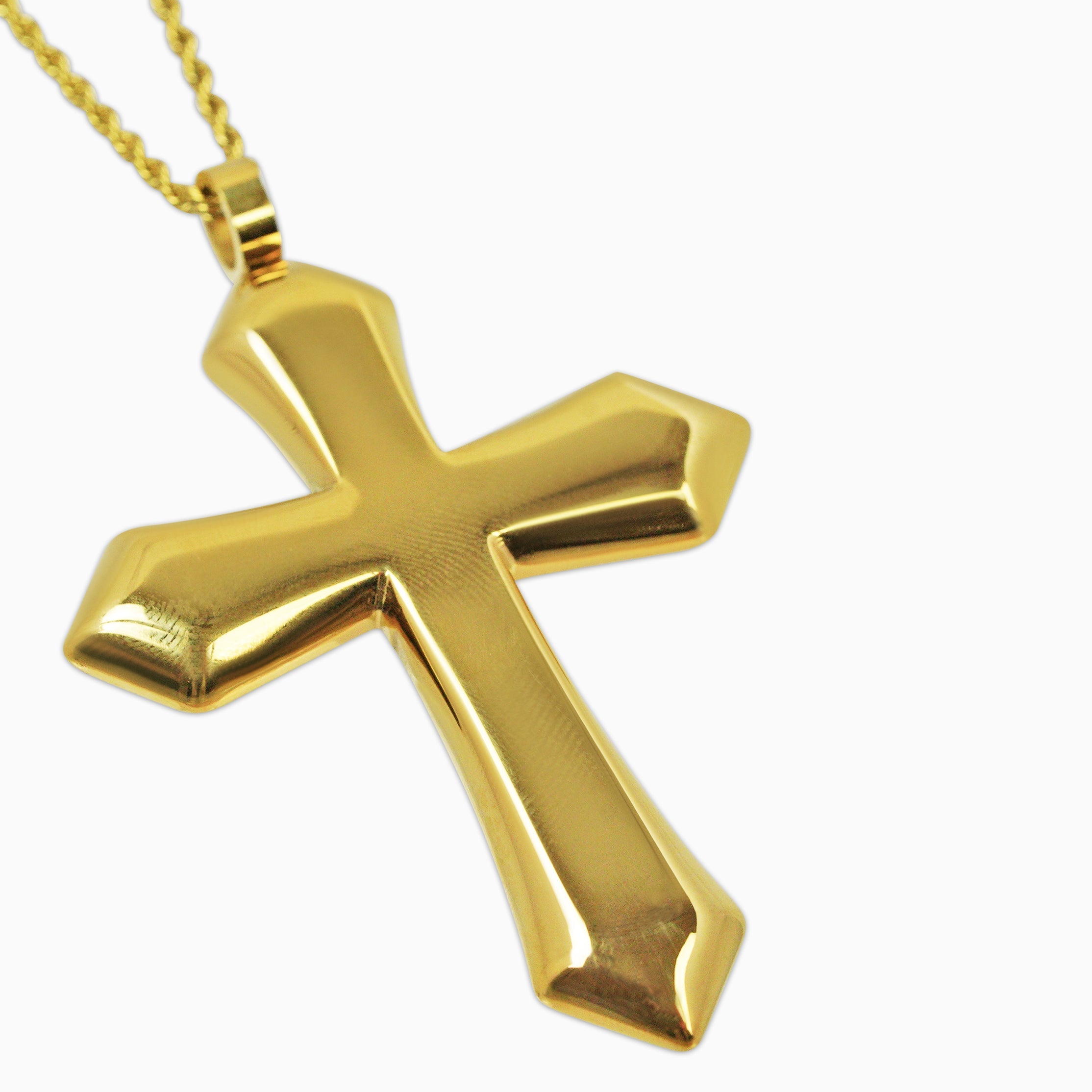 Colgante Cruz Rombo Oro 18K