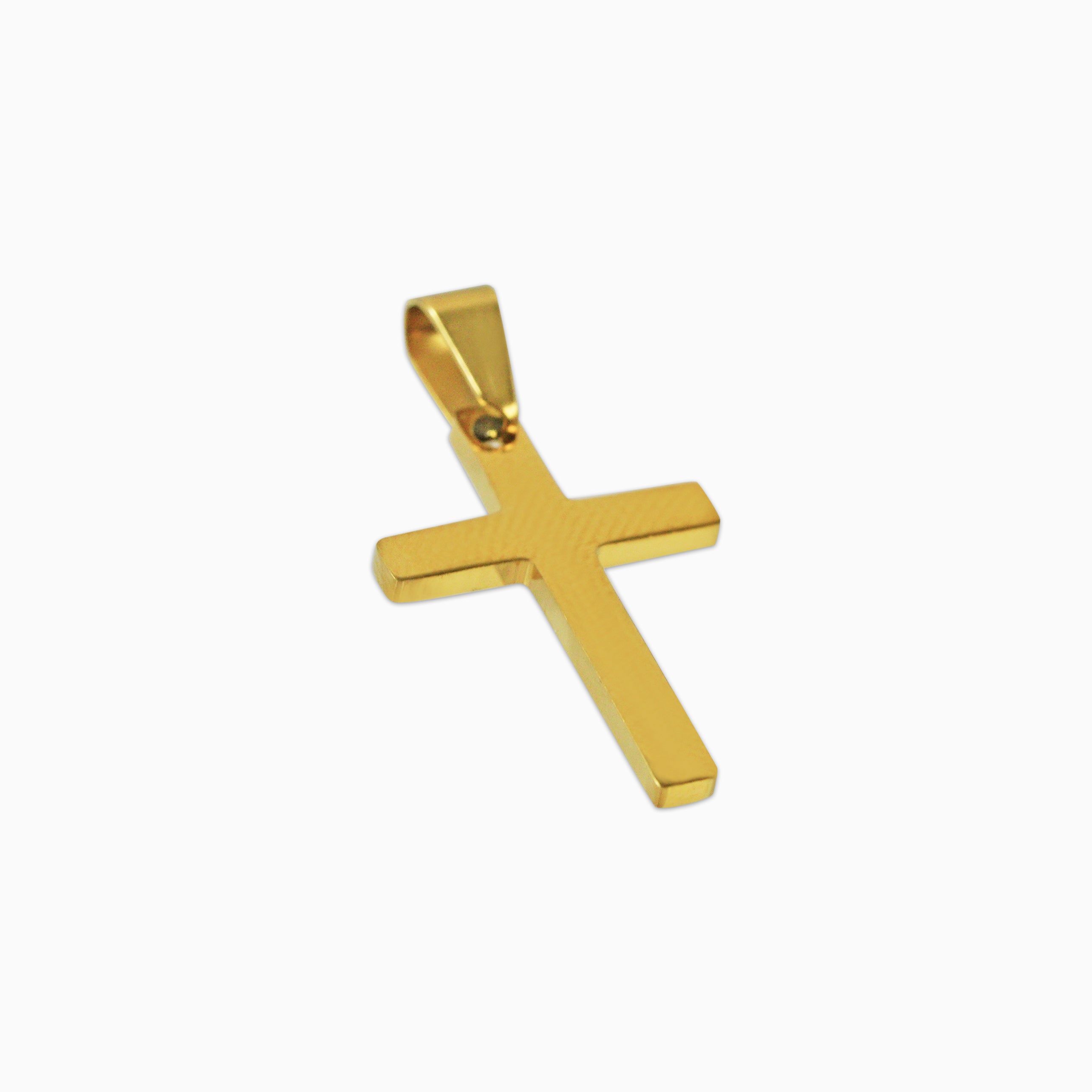 Colgante Micro Cruz Basica Oro 18K